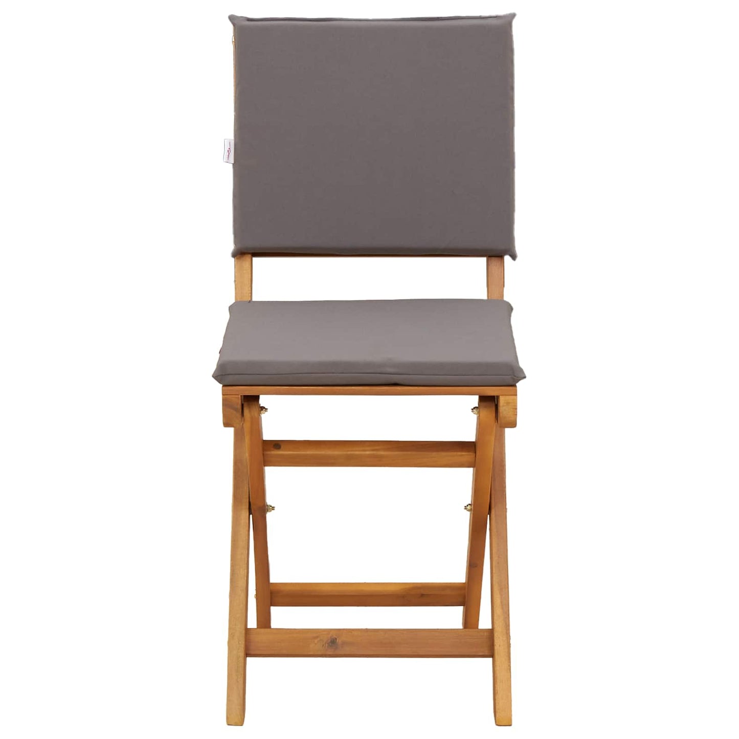 Utendørs Bistro Stoler med pute 8 pcs Mørkegrå 38 x 46 x 85 cm