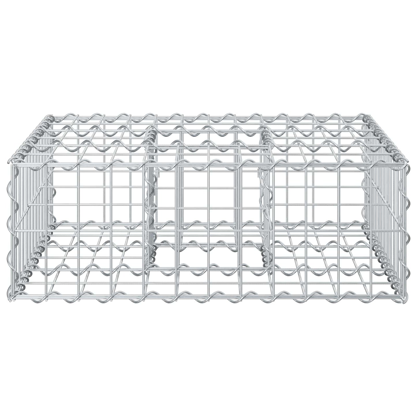 Gabion hevet seng sølv