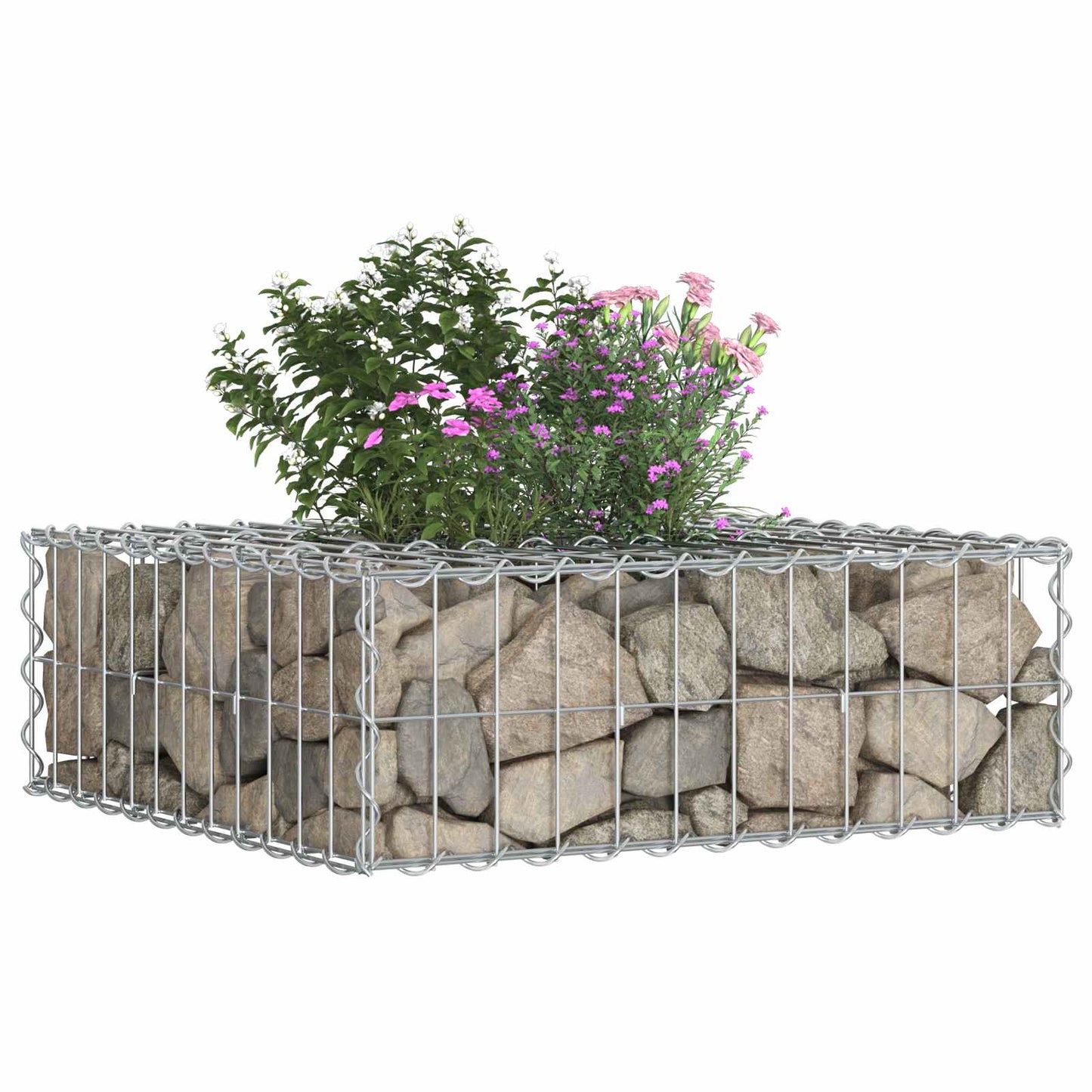 Gabion hevet seng sølv