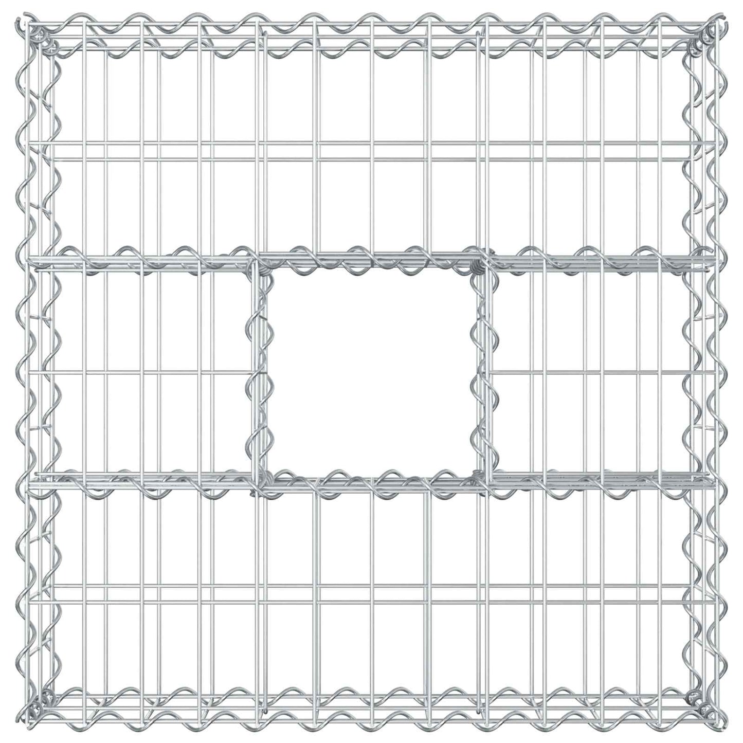 Gabion hevet seng sølv