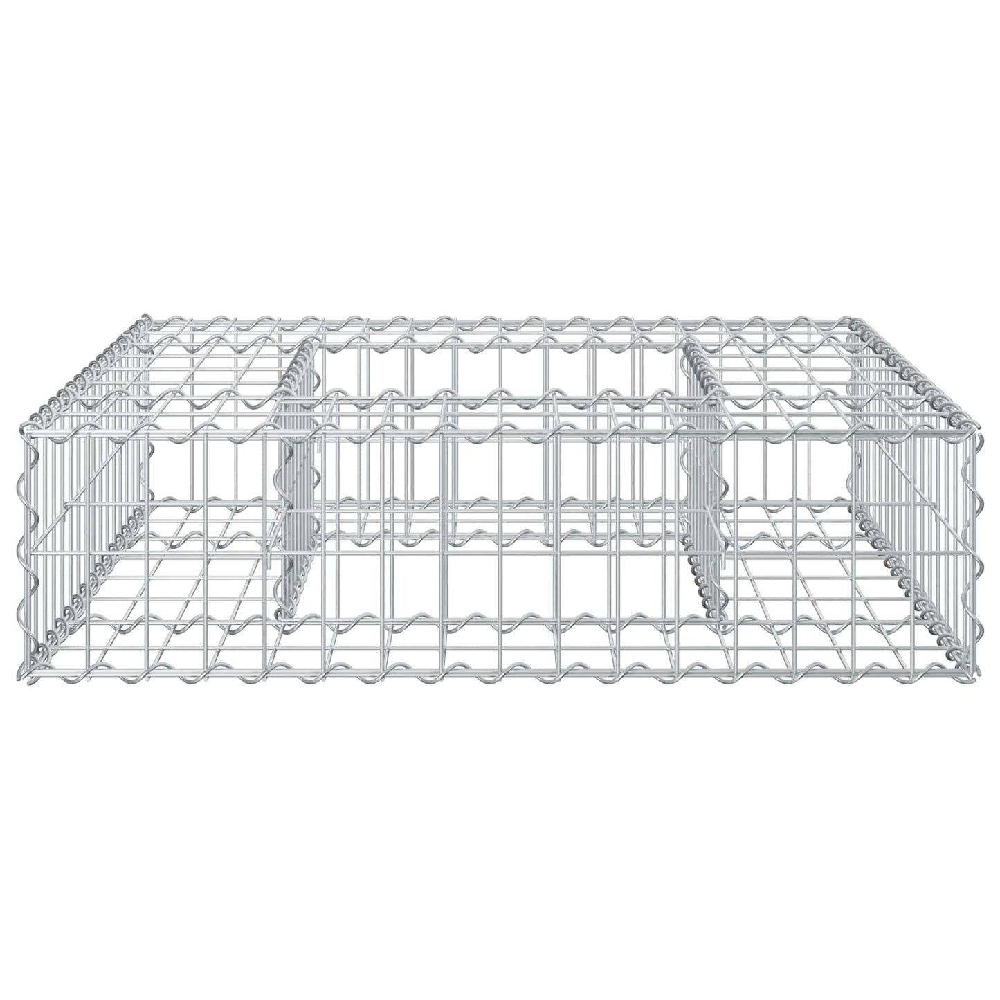 Gabion hevet seng sølv