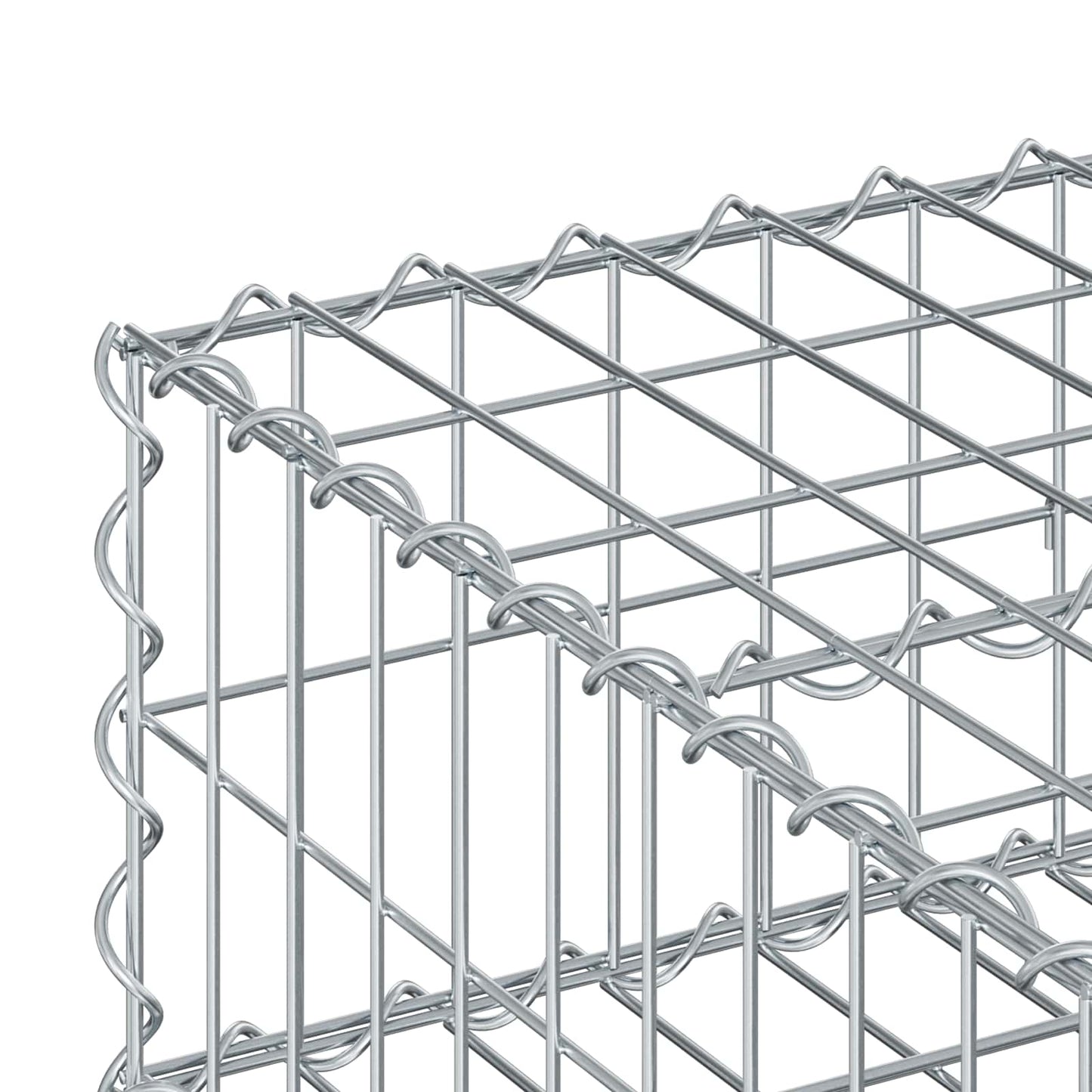 Gabion hevet seng sølv