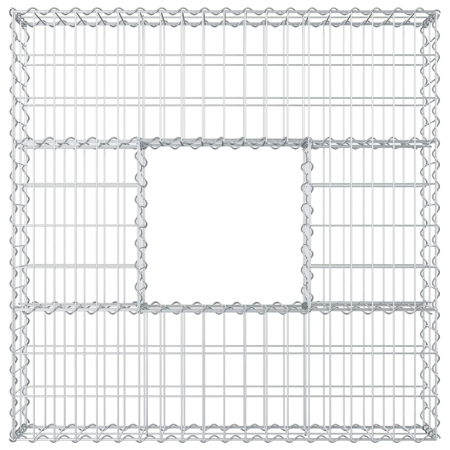 Gabion hevet seng sølv