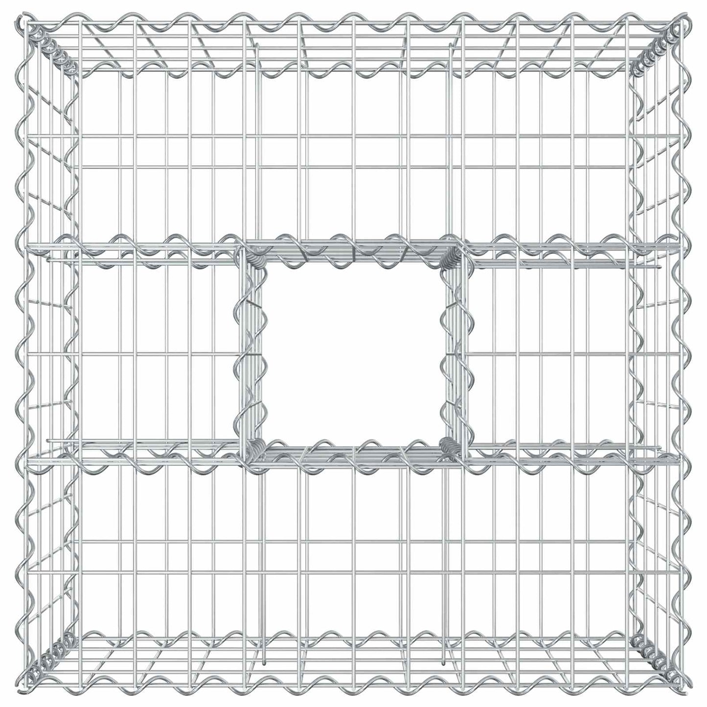 Gabion hevet seng sølv