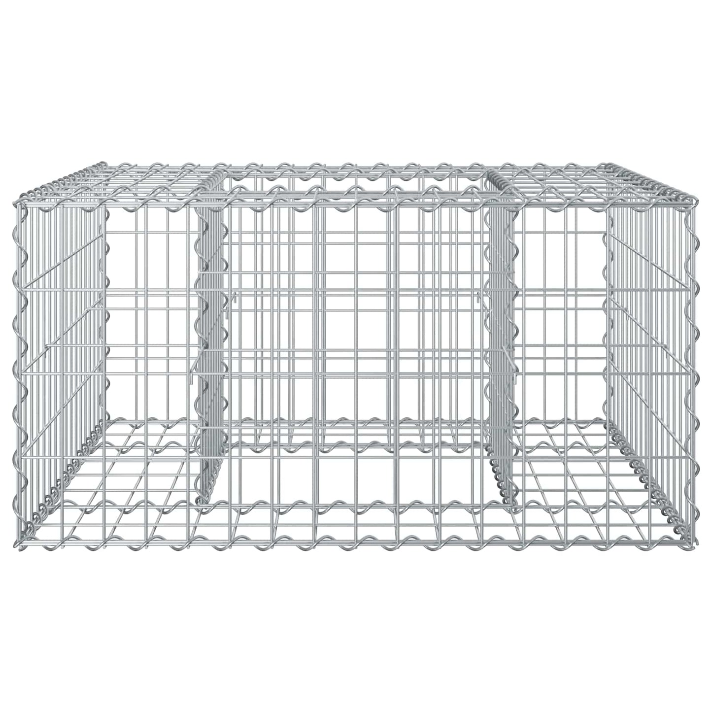 Gabion hevet seng sølv