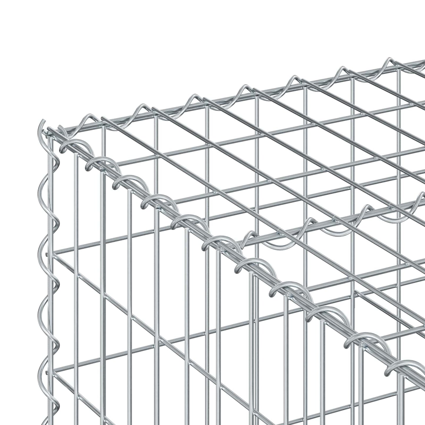 Gabion hevet seng sølv