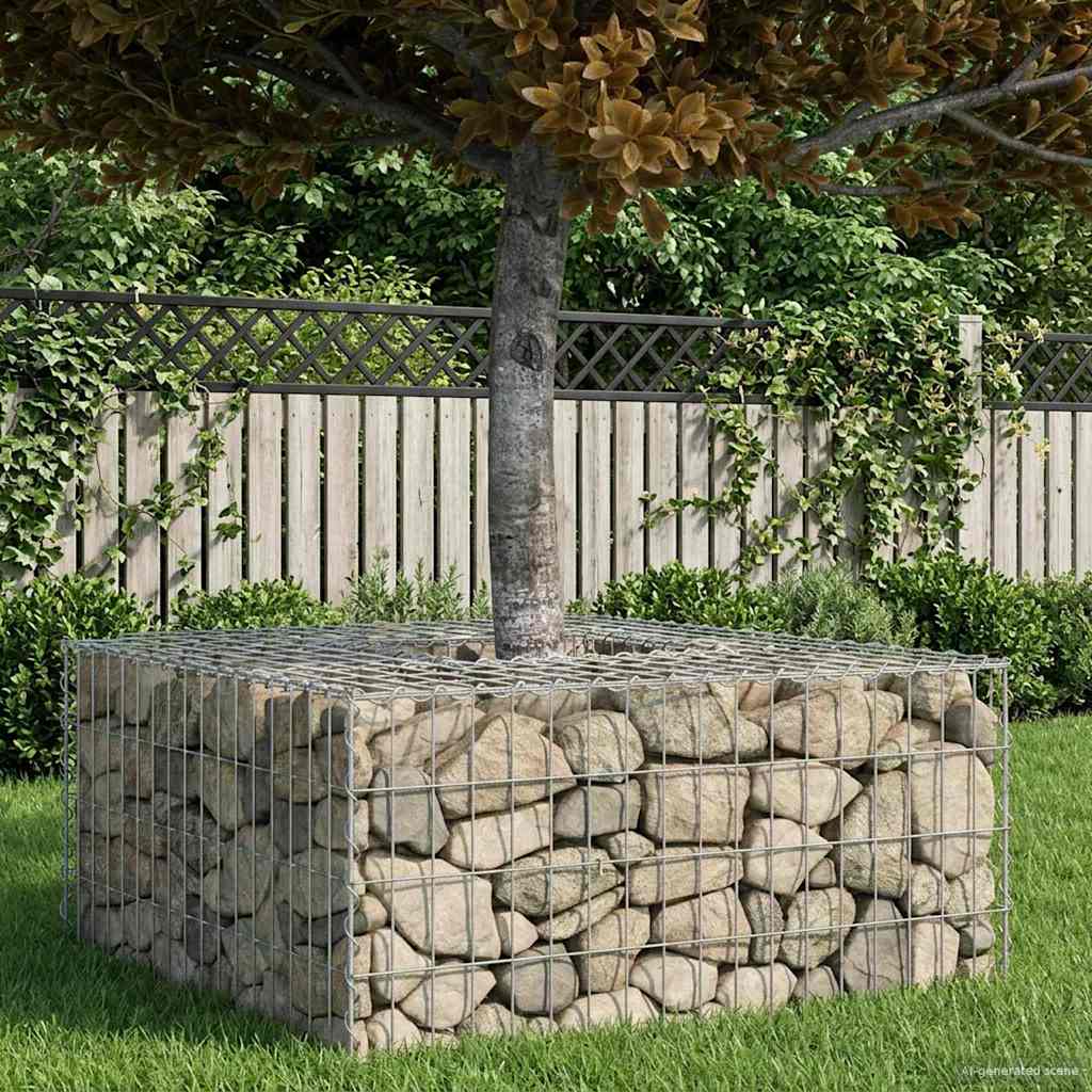 Gabion hevet seng sølv