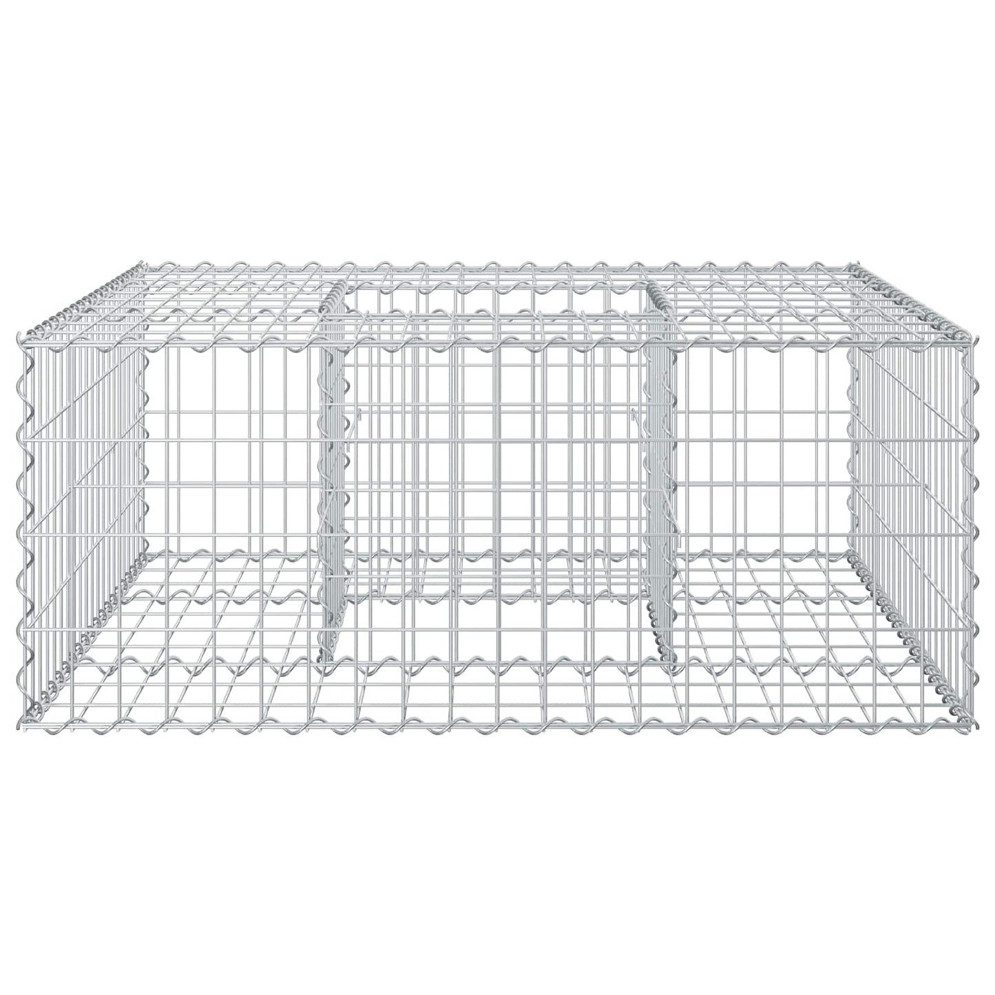 Gabion hevet seng sølv