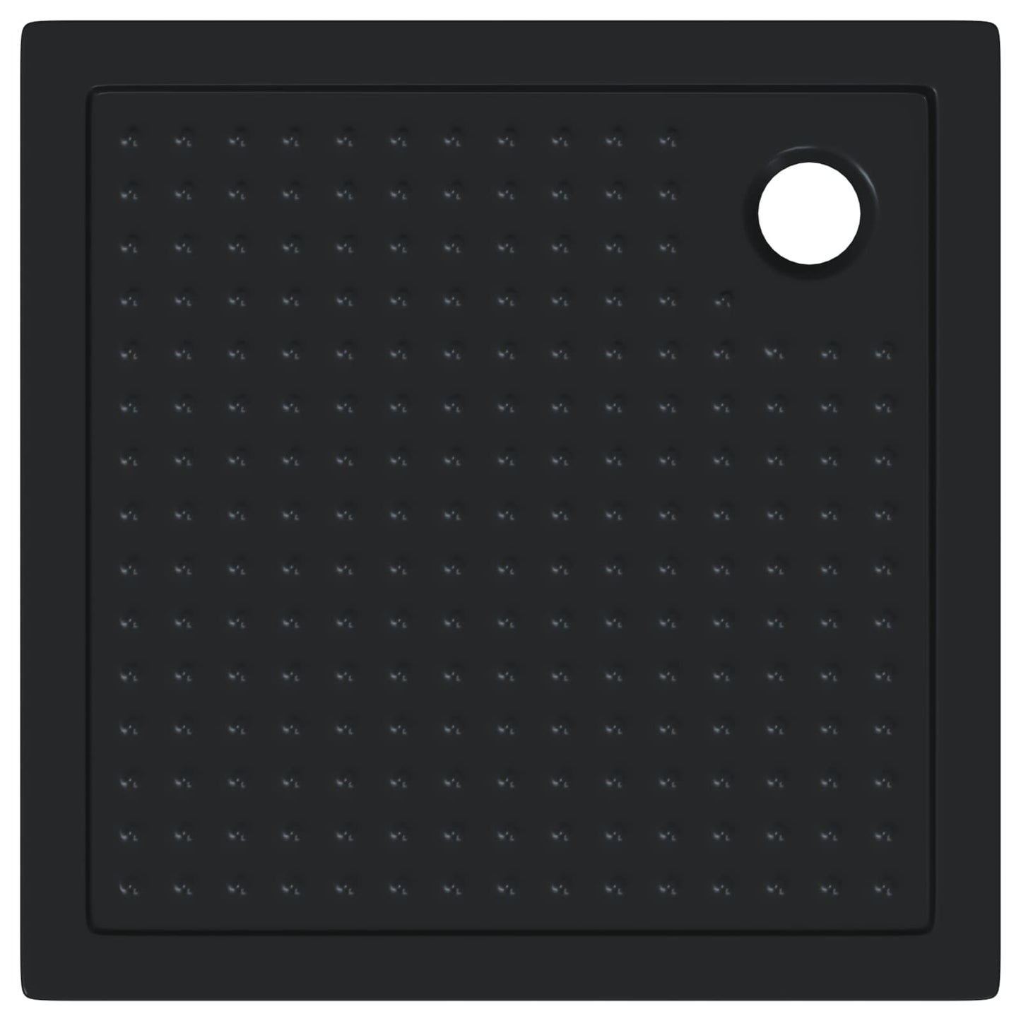 Dusjbunnbrett med prikker 90 x 90 x 4 cm ABS Svart