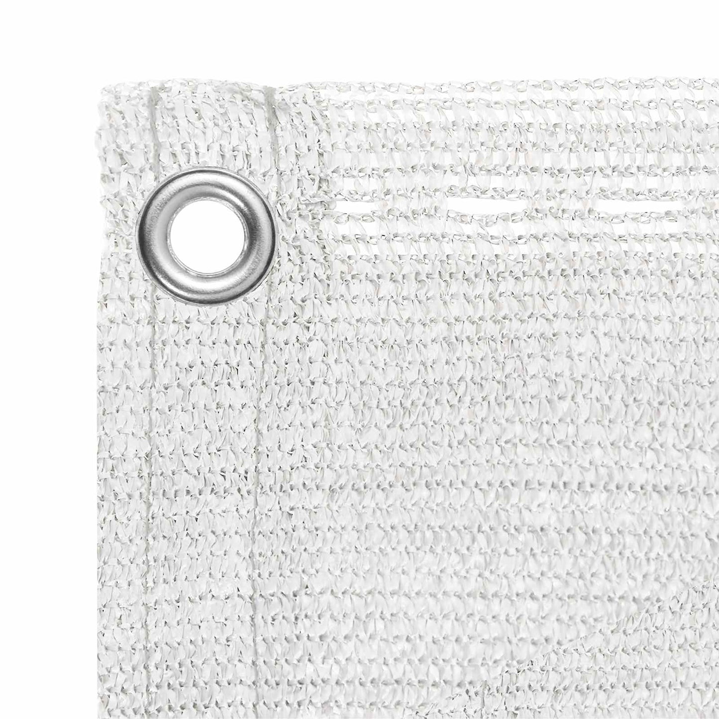 Balkong Skjerm Hvit 120 x 800 cm HDPE og Aluminium