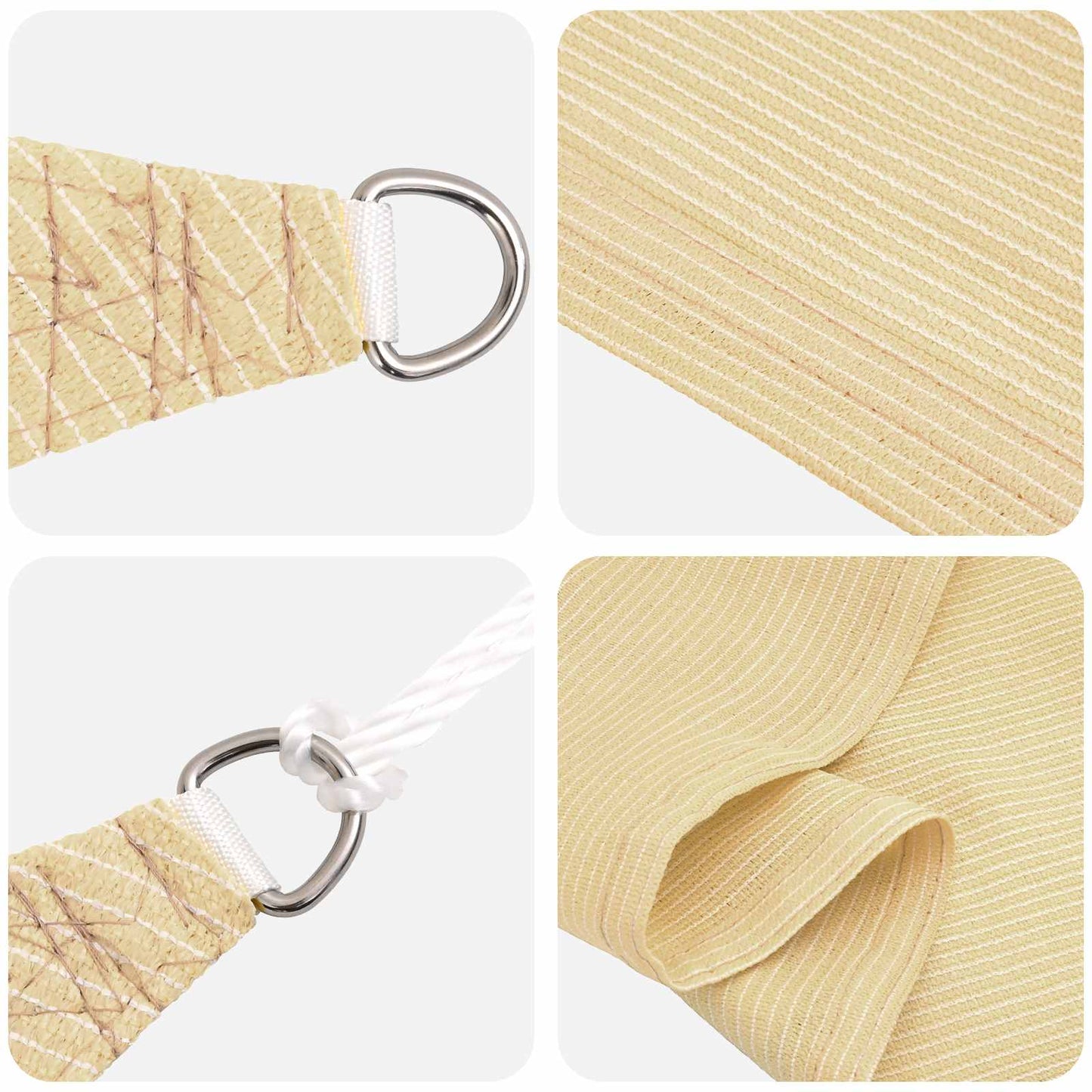 Solseil Beige 2 x 6 m HDPE