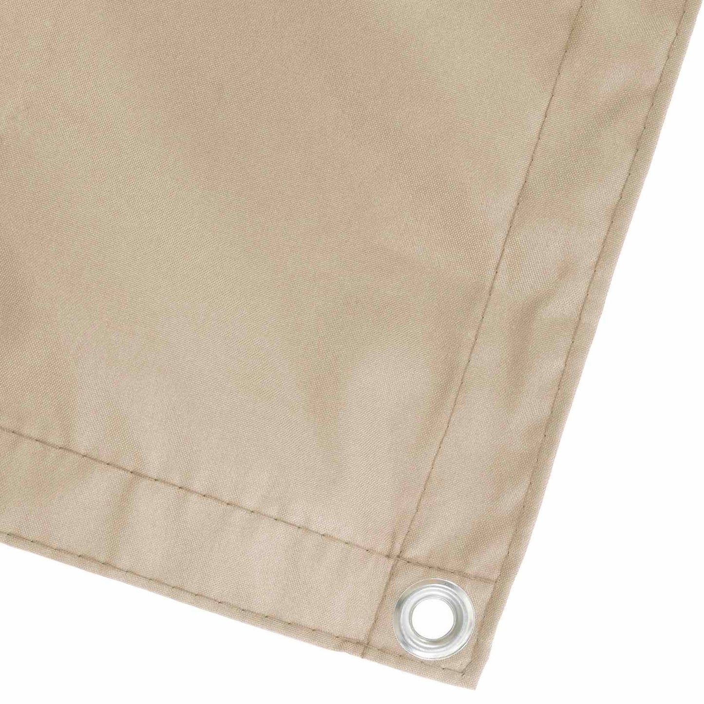 Balkong privat skjerm 200 x 700 cm Stoff med PU-belegg Beige