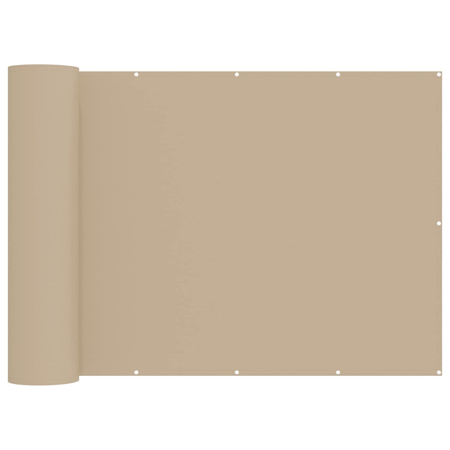 Balkong privat skjerm 200 x 1000 cm Stoff med PU-belegg Beige