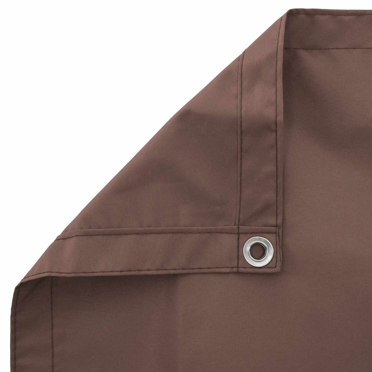 Balkong privat skjerm 150 x 500 cm Stoff med PU-belegg Brun