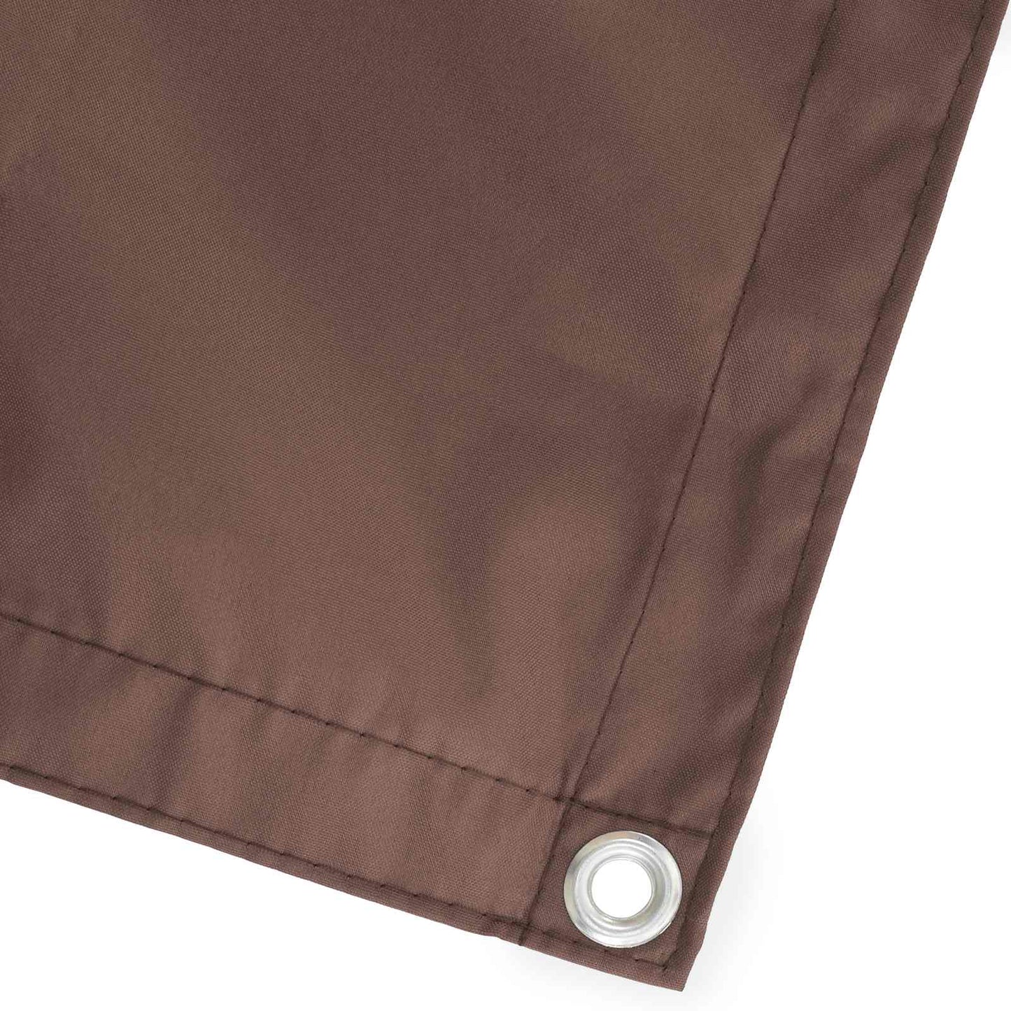 Balkong privat skjerm 180 x 500 cm Stoff med PU-belegg Brun