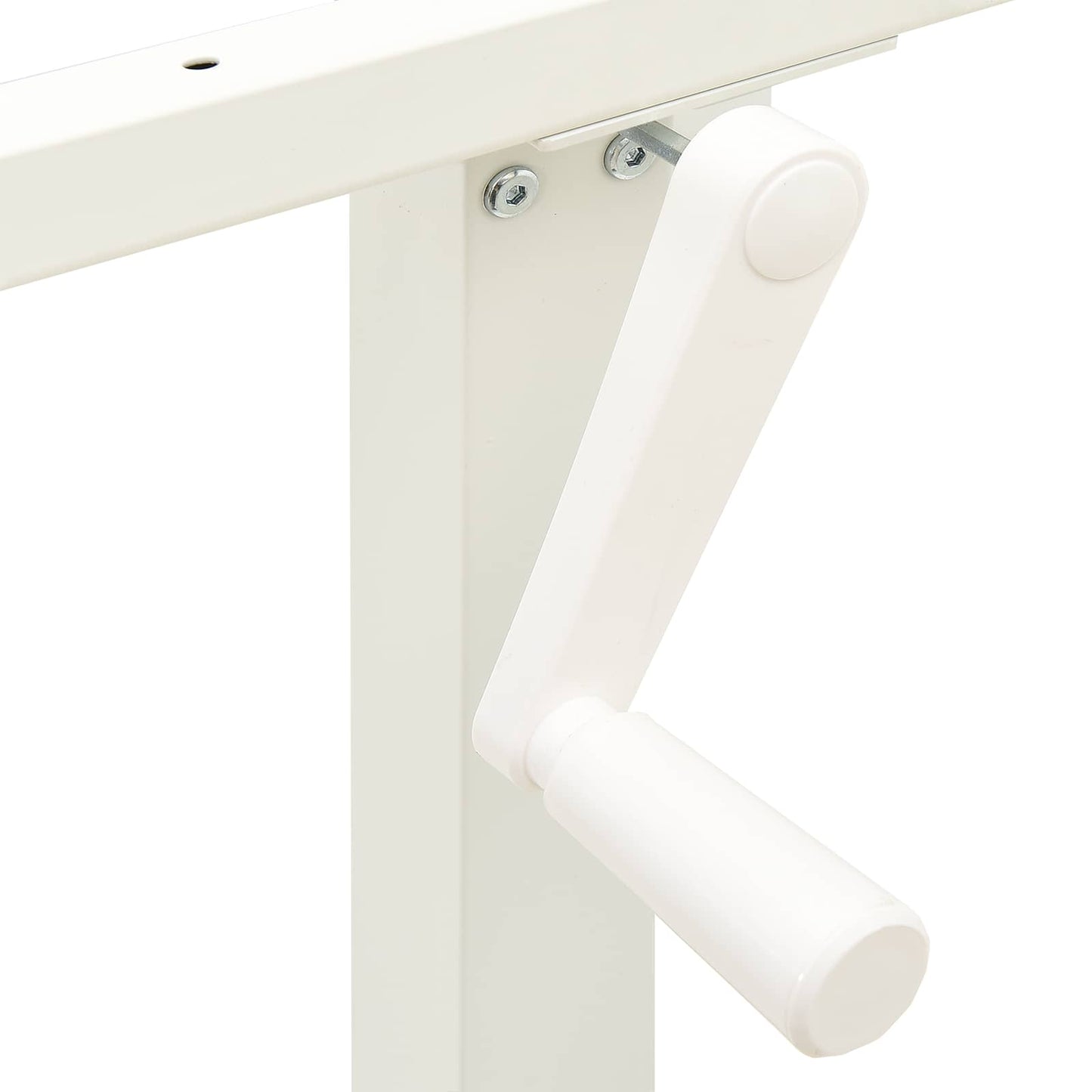 Skrivebord Hvit og Naturlig 140 x 60 cm Massivt Eiketre