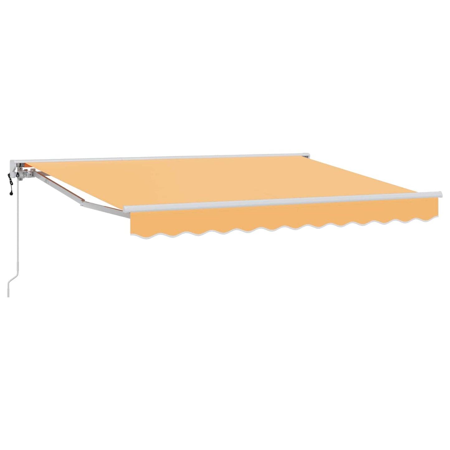 Uttrekkbar markise sand 4 x 2 m Polyester og aluminium