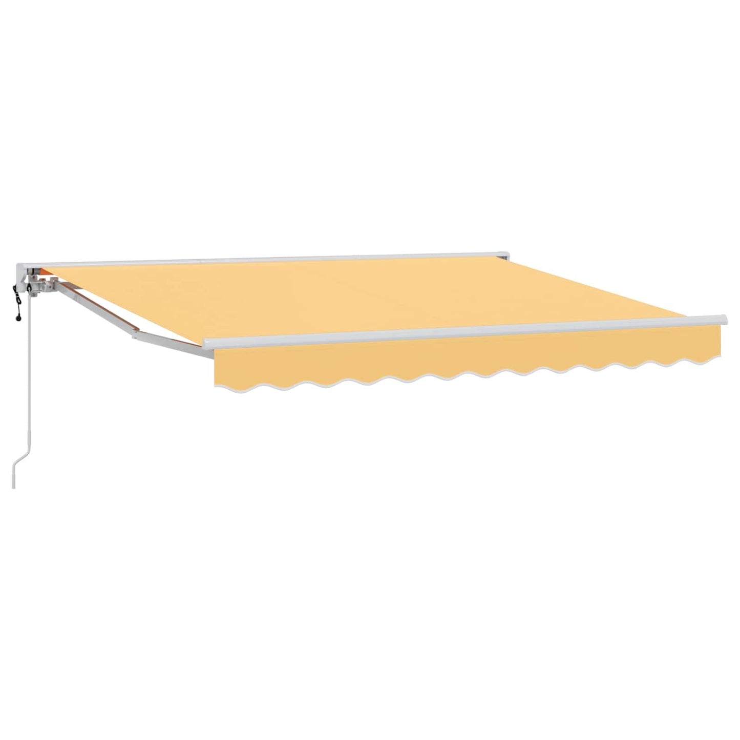 Uttrekkbar markise sand 4 x 2 m Polyester og aluminium