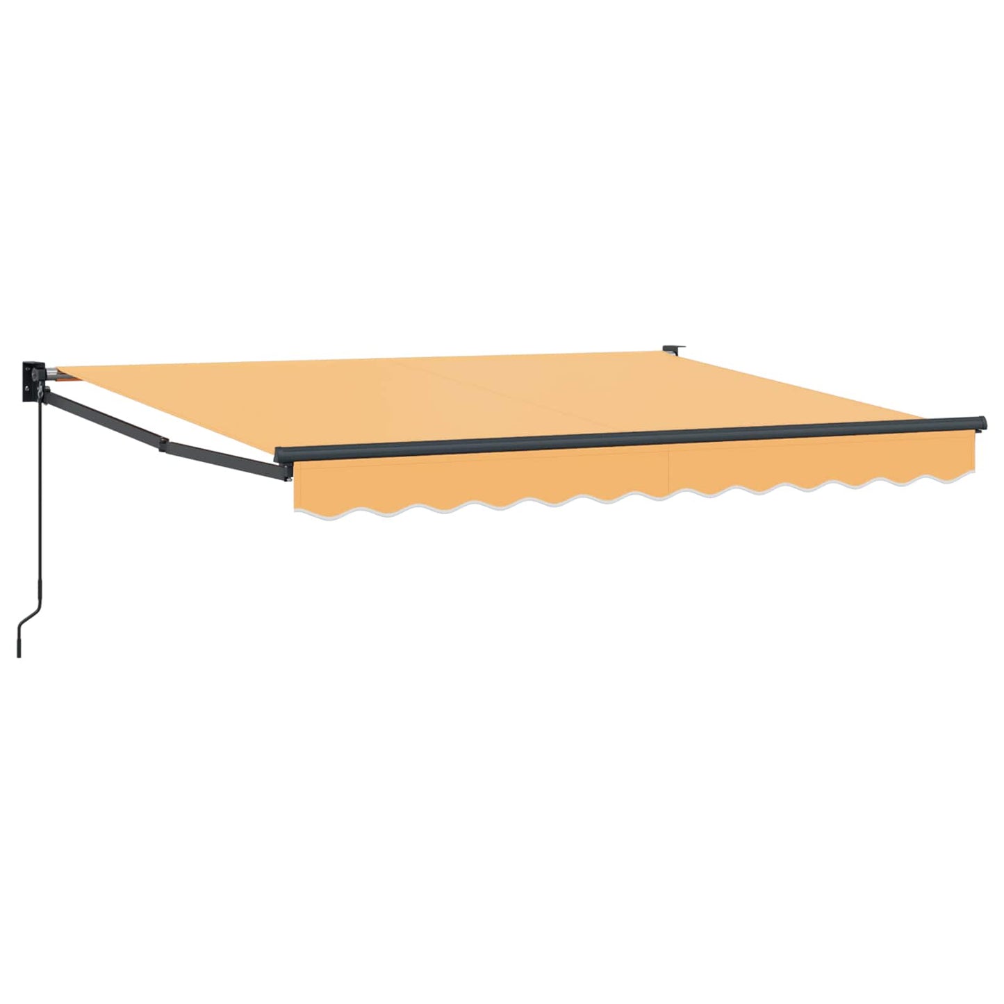 Uttrekkbar markise sand 4,5 × 3 m 100% polyester og aluminium