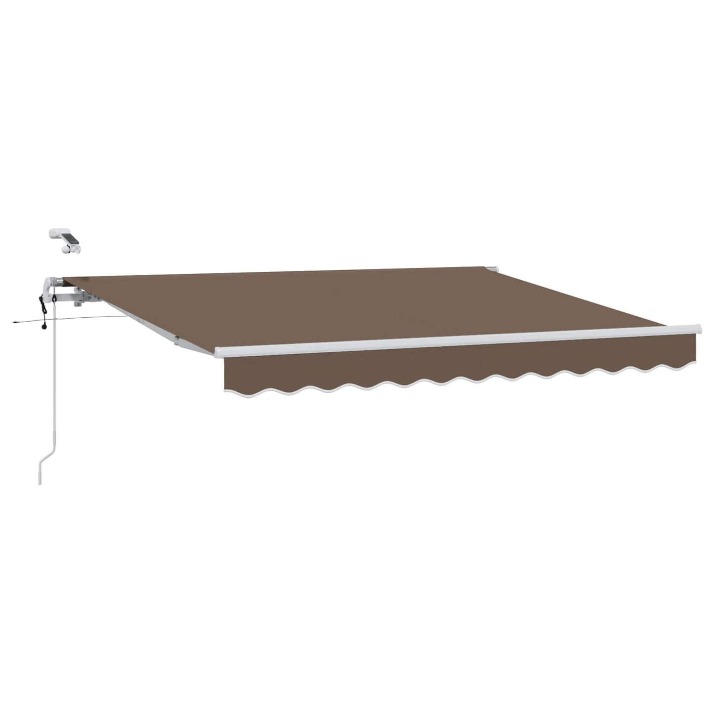 Innvendbar Markise Gråbrun 500 × 300 cm Polyester og Metall