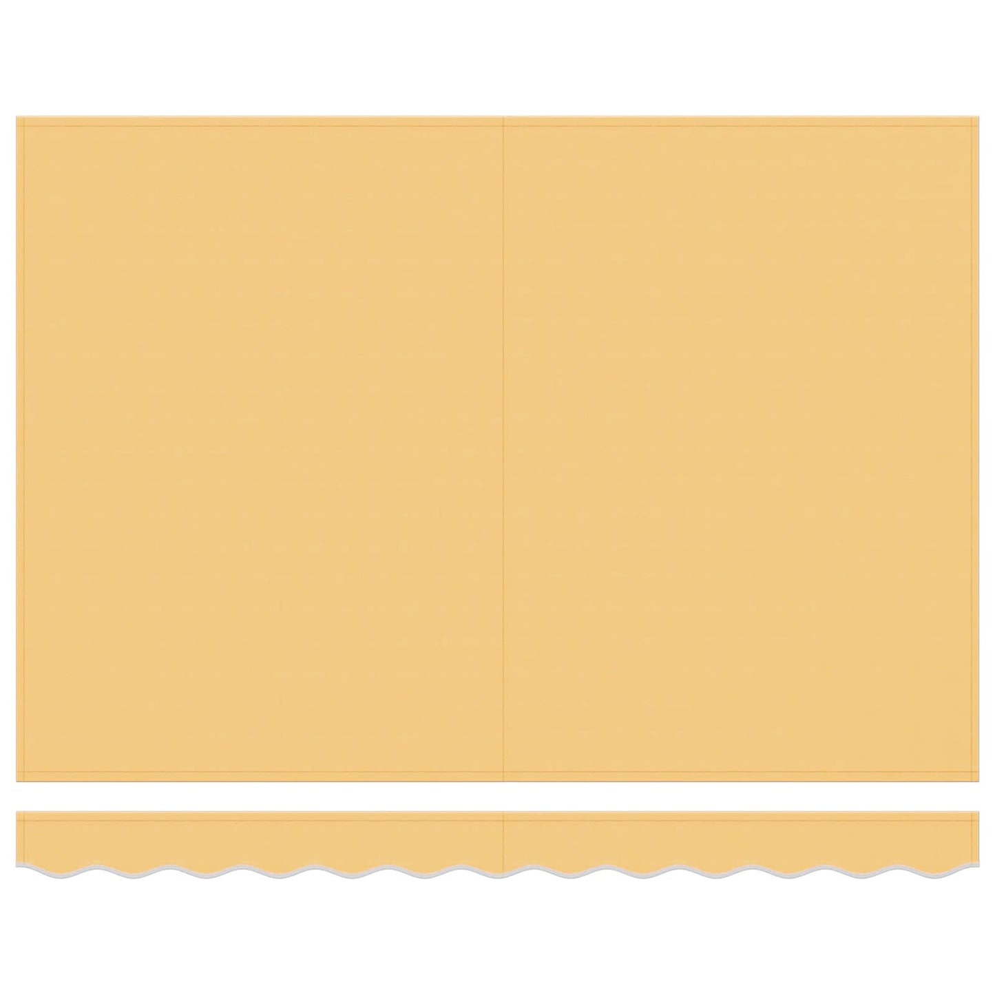 Uttrekkbar markise sand 500 × 350 cm Polyester og aluminium