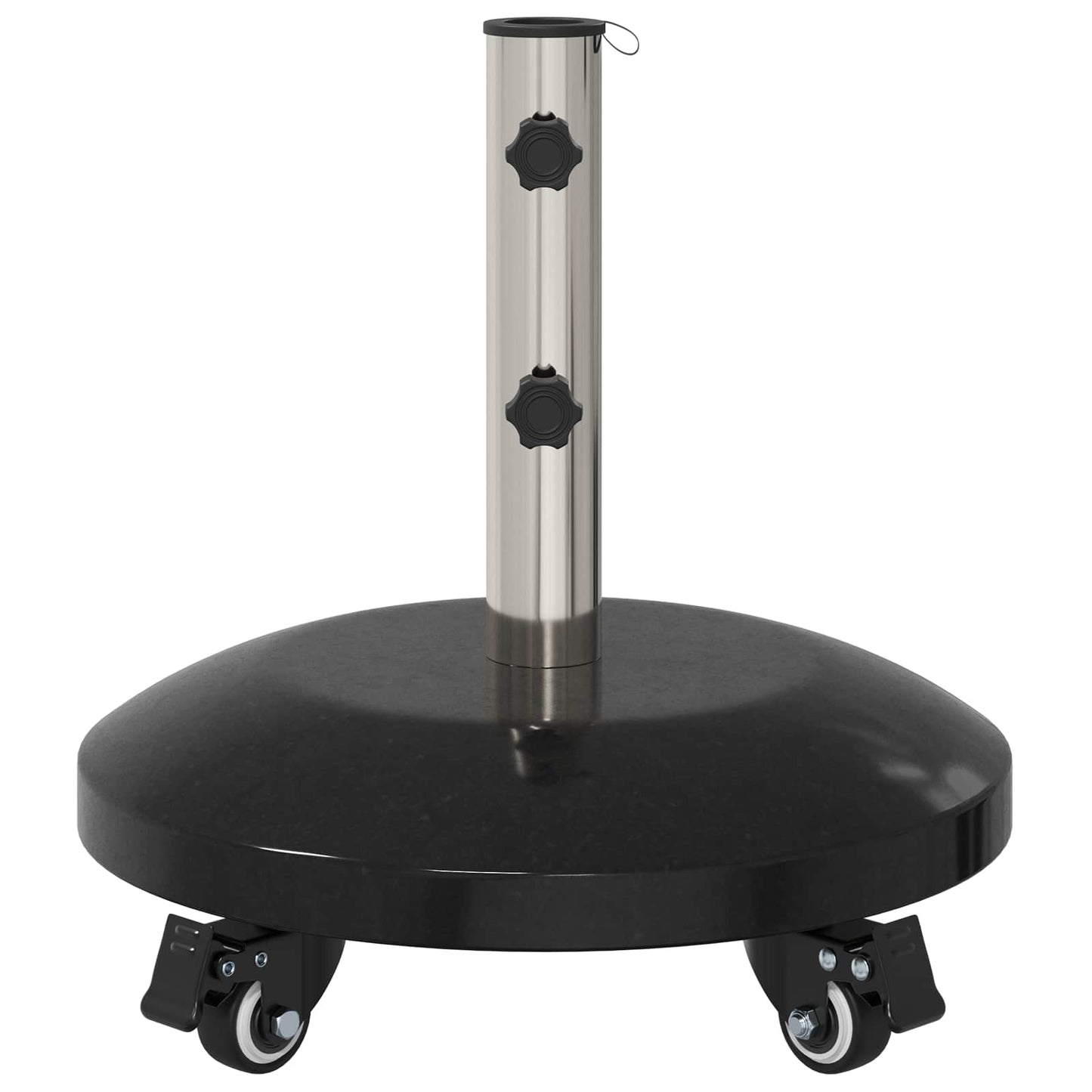 Granitt Parasolbase med hjul for 40-50 mm stolpe 29 kg Svart