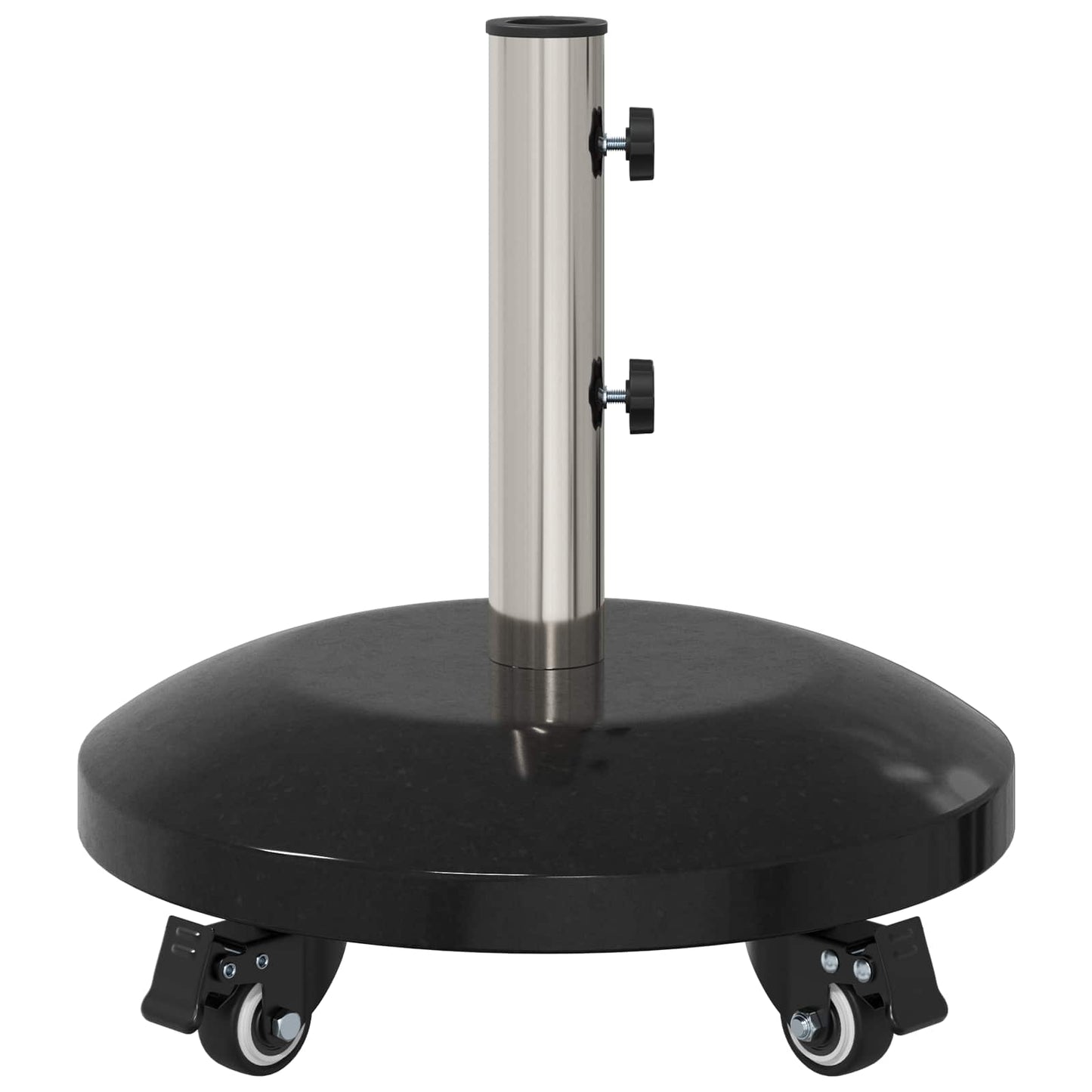 Granitt Parasolbase med hjul for 40-50 mm stolpe 29 kg Svart