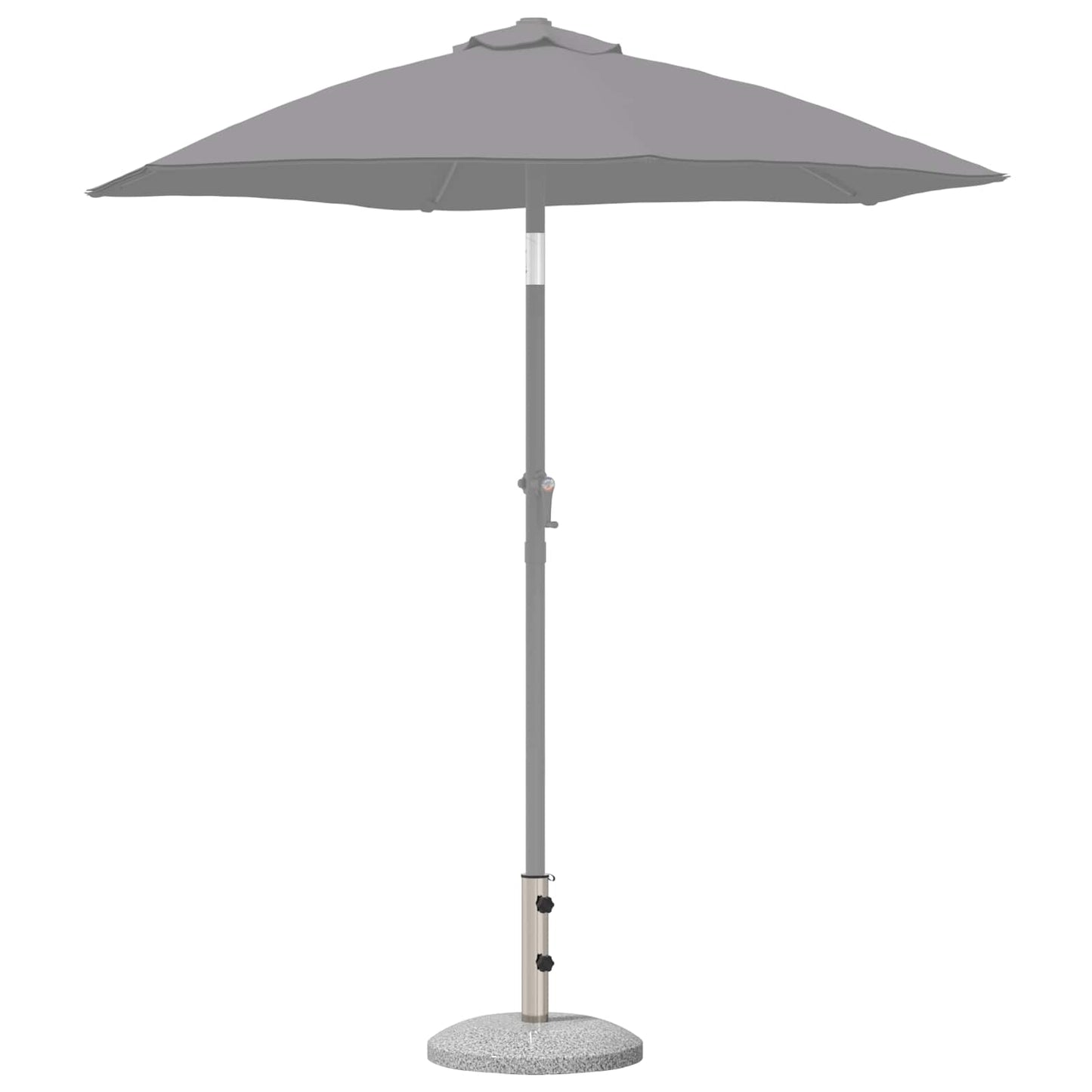 Parasolfot for 40-50 mm stang 26.45 kg Grå for 40-50 mm Pole
