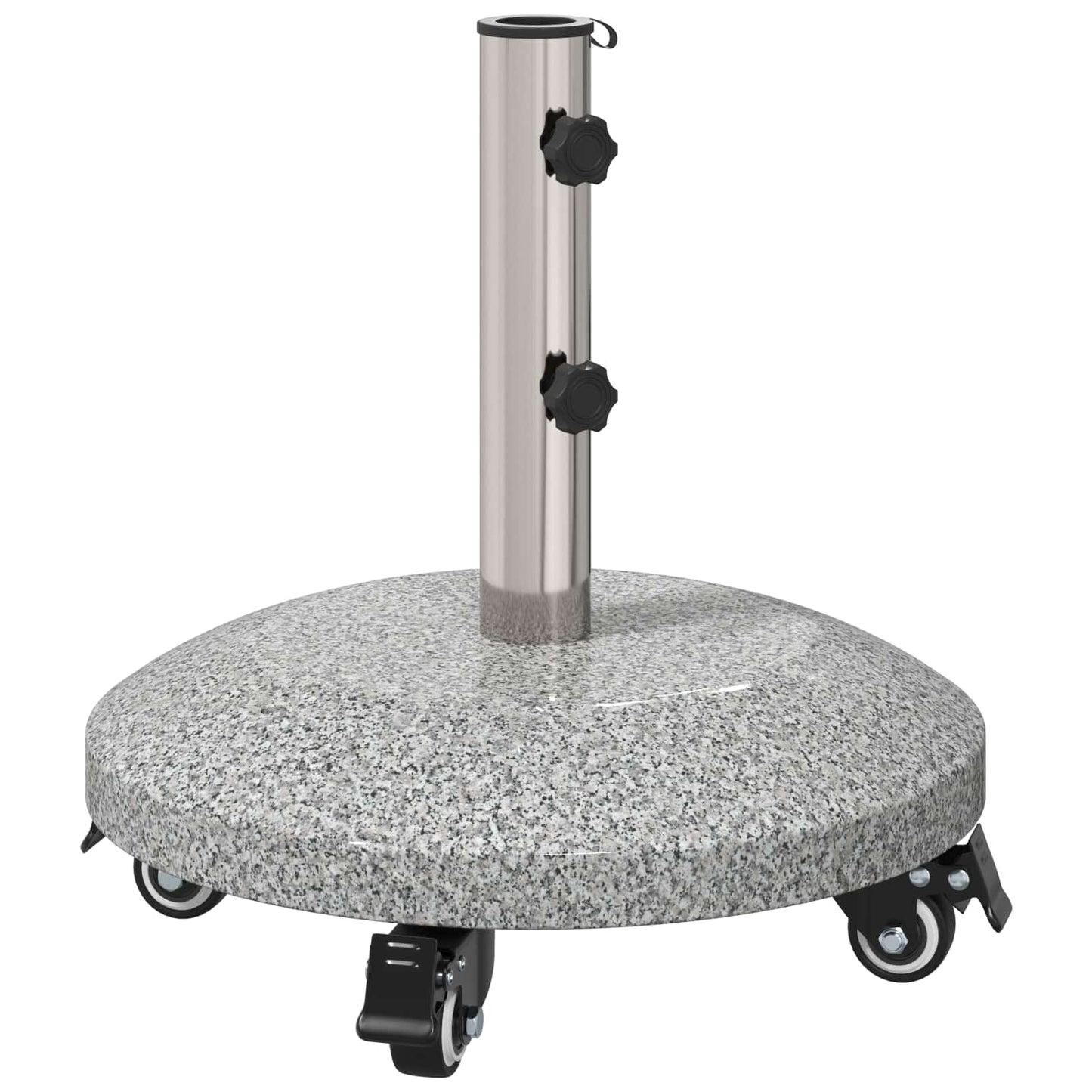 Granitt Paraplyfot med hjul for 4-5 cm stang 27.2 kg Grå