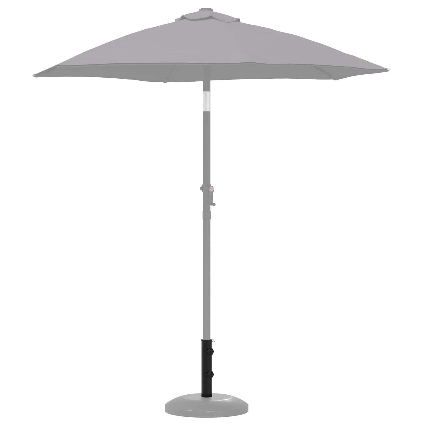 Paraplyfotstang 0.6 kg Svart Jern for 40-50 mm Pole