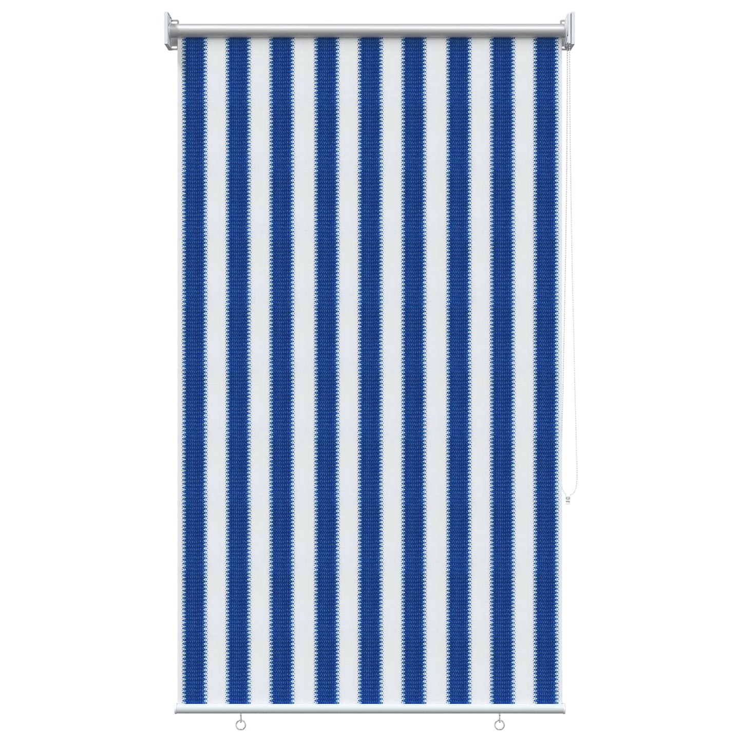 Utendørs Rullegardin 90% UV-blokk Blå og hvit stripe HDPE