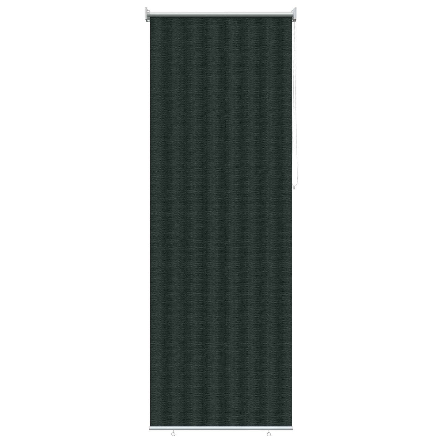 Utendørs Rullegardin 90% UV-blokk Mørkegrønn 80 x 230 cm HDPE