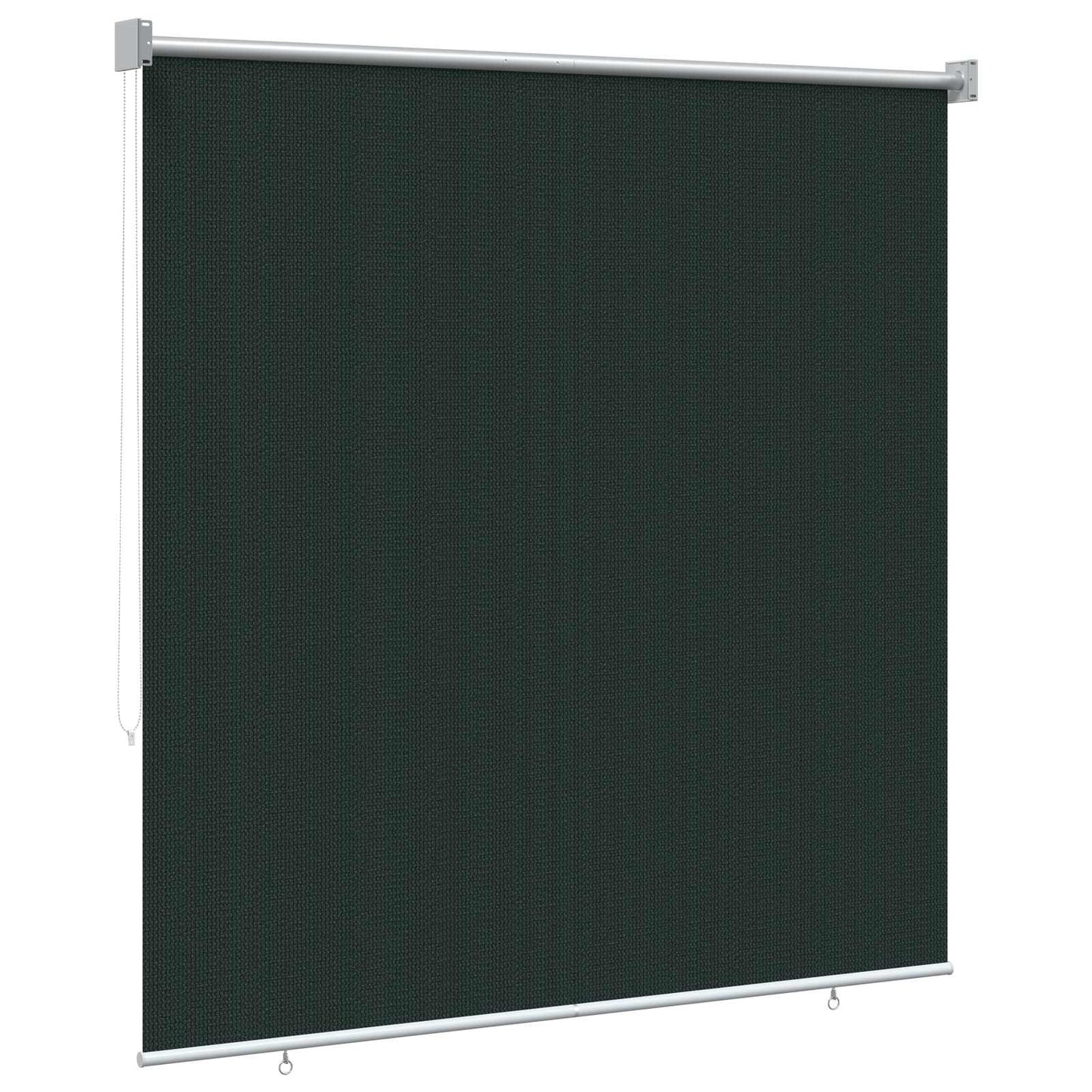 Utendørs Rullegardin 90% UV-blokk Mørkegrønn 160 x 230 cm HDPE
