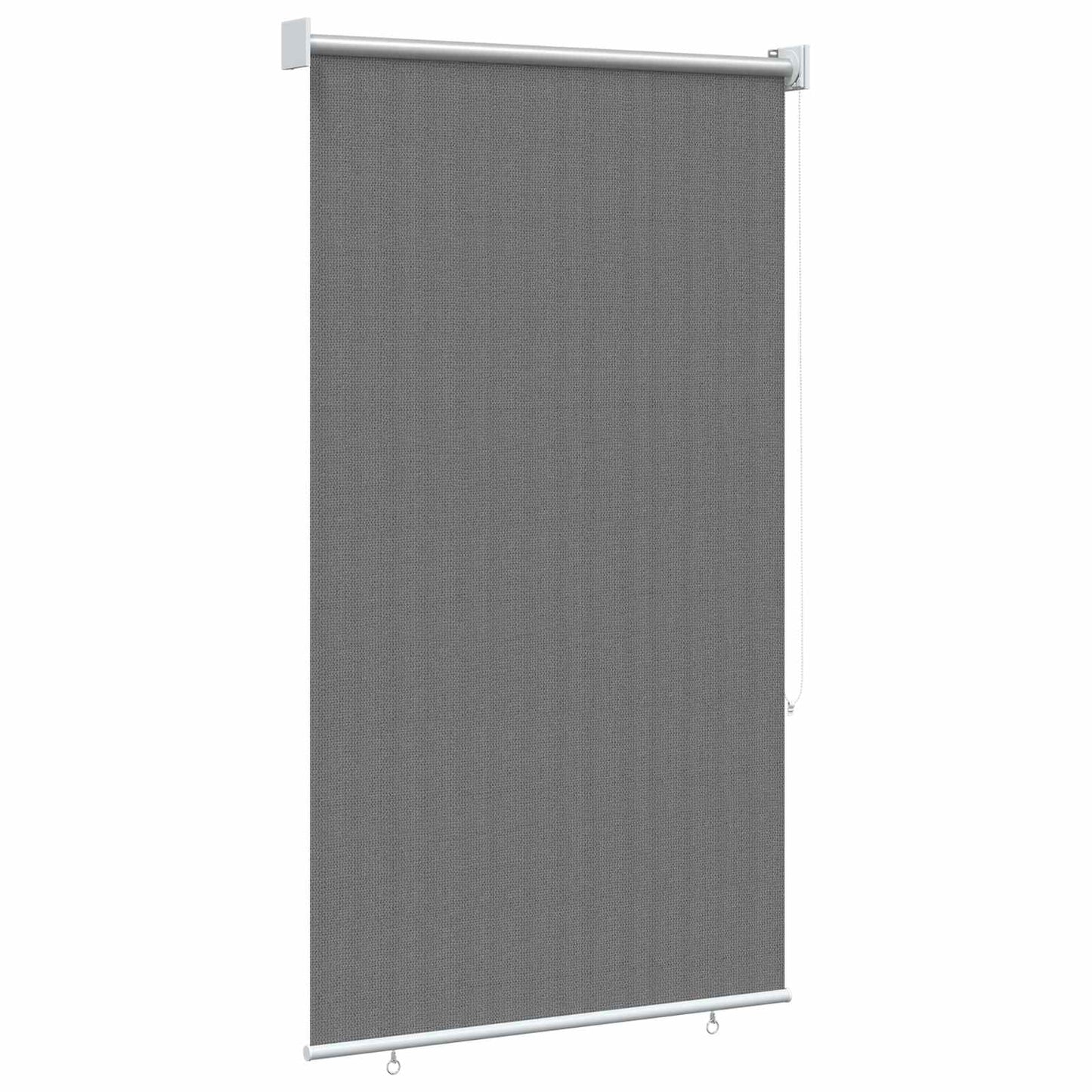Utendørs Rullegardin 90% UV-blokk Lysegrå 80 x 230 cm HDPE