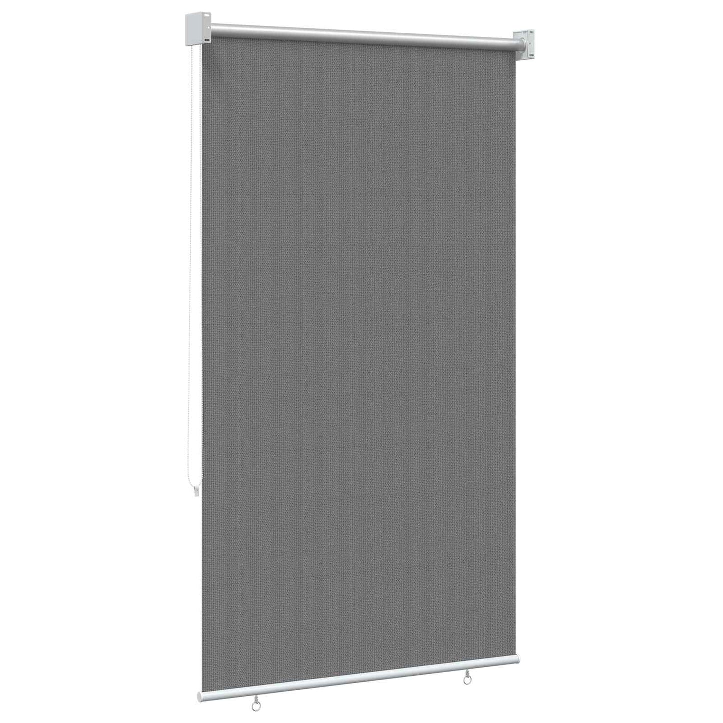 Utendørs Rullegardin 90% UV-blokk Lysegrå 80 x 230 cm HDPE
