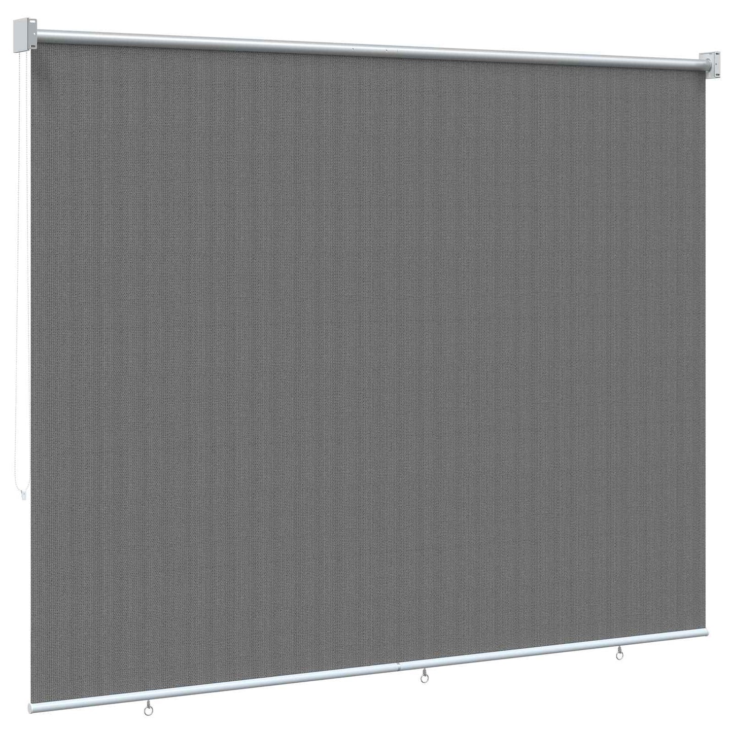 Utendørs Rullegardin 90% UV-blokk Lysegrå 160 x 230 cm HDPE