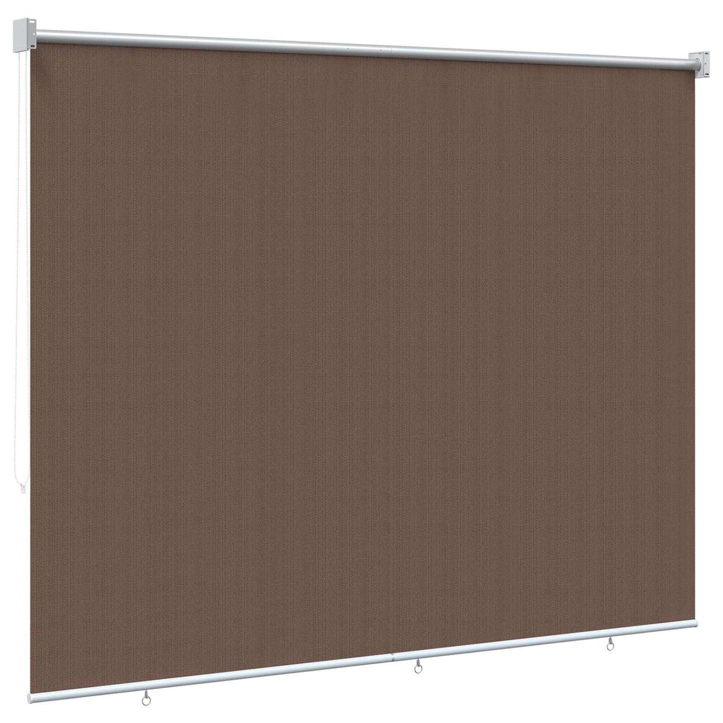Utendørs Rullegardin 90% UV-blokk Gråbrun 140 x 230 cm HDPE