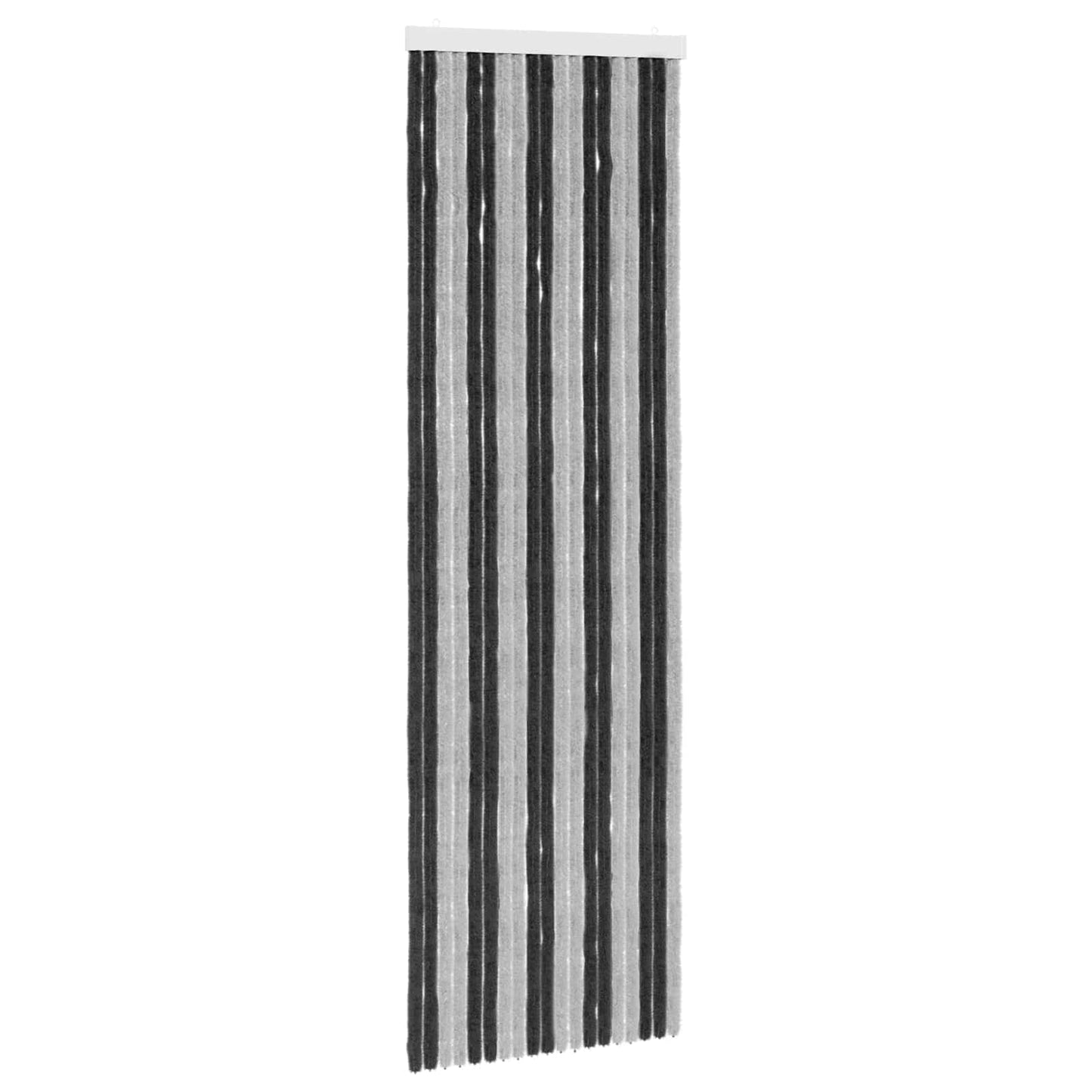 Insektgardin Chenille Grå og svart 56 x 185 cm 100% PP