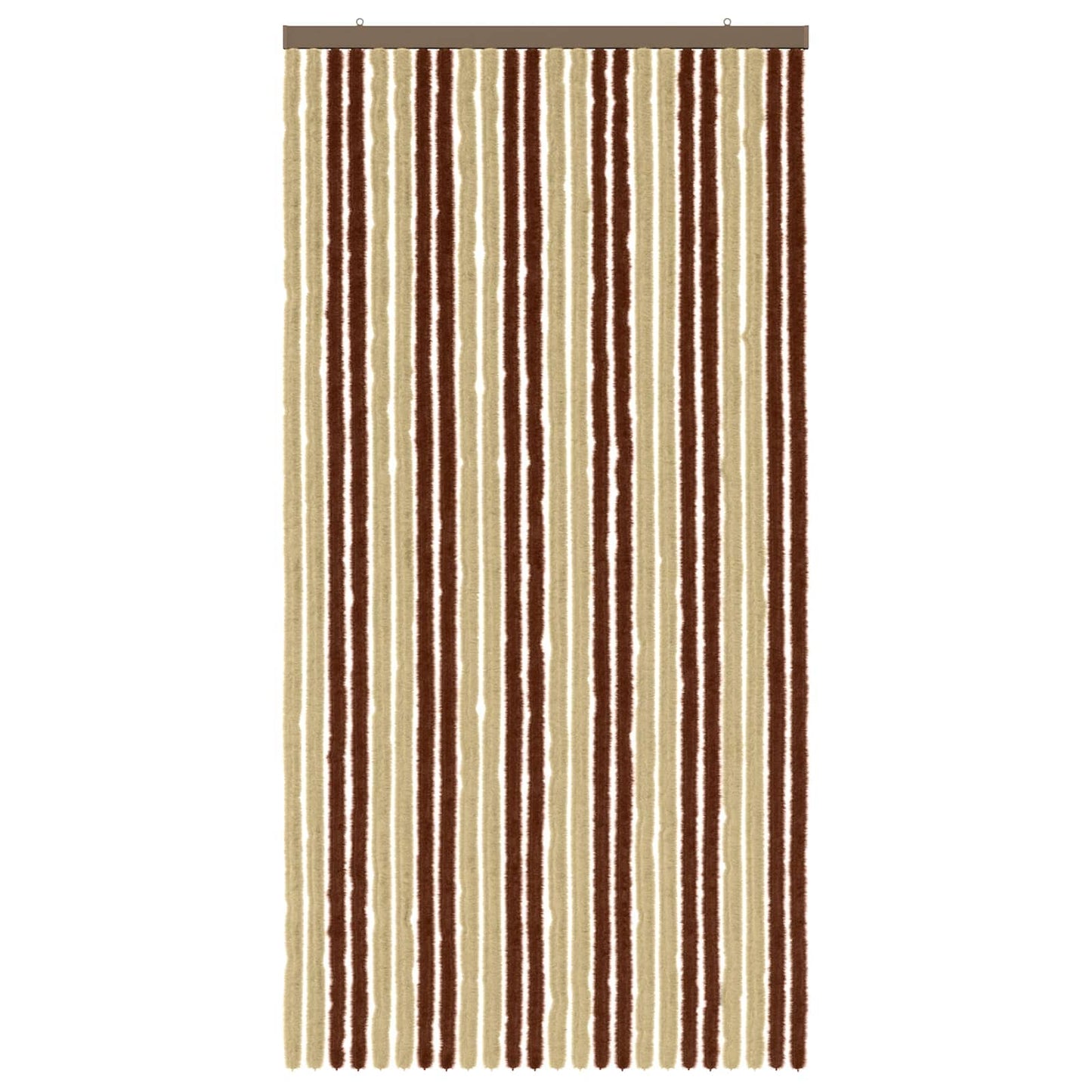 Insektgardin Chenille Brun og Beige 100 x 200 cm 100% PP
