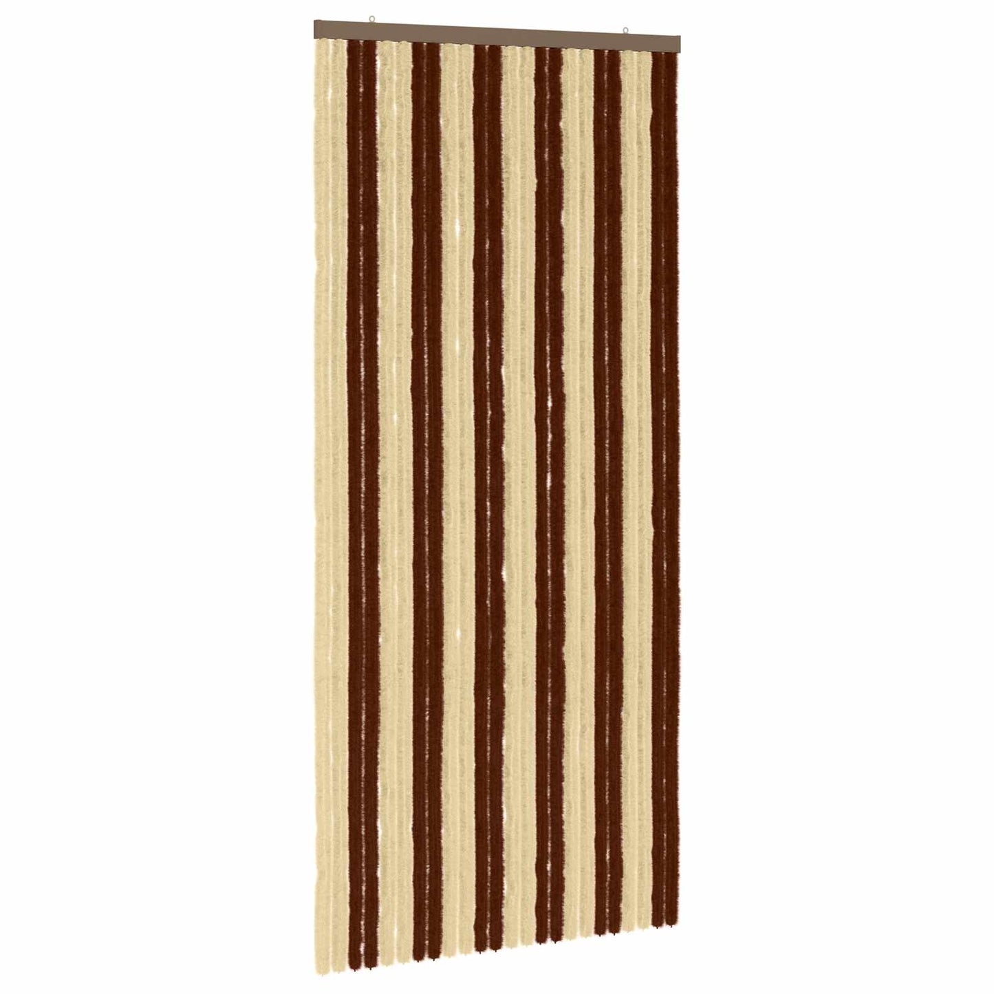 Insektgardin Chenille Brun og Beige 100 x 220 cm 100% PP