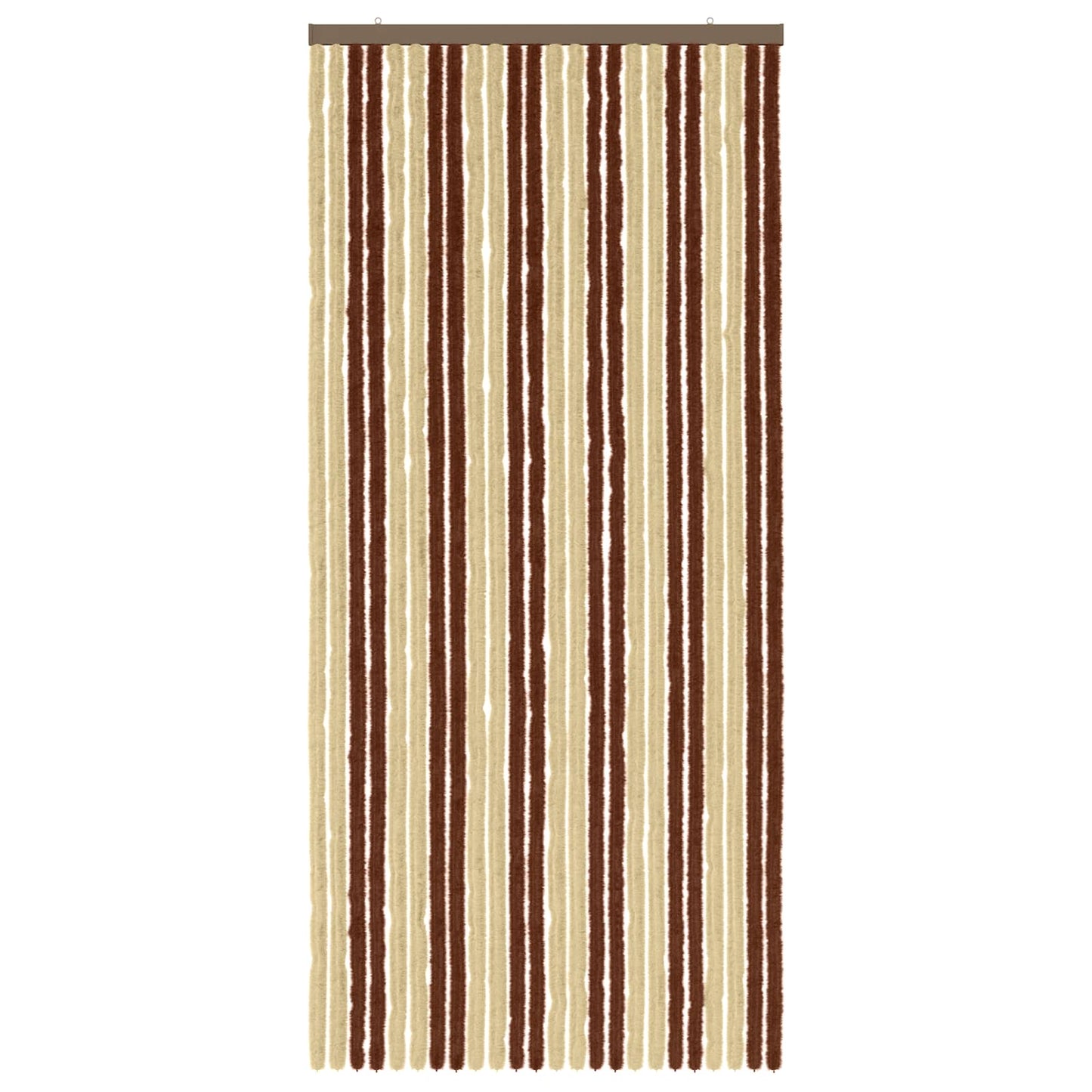 Insektgardin Chenille Brun og Beige 100 x 220 cm 100% PP