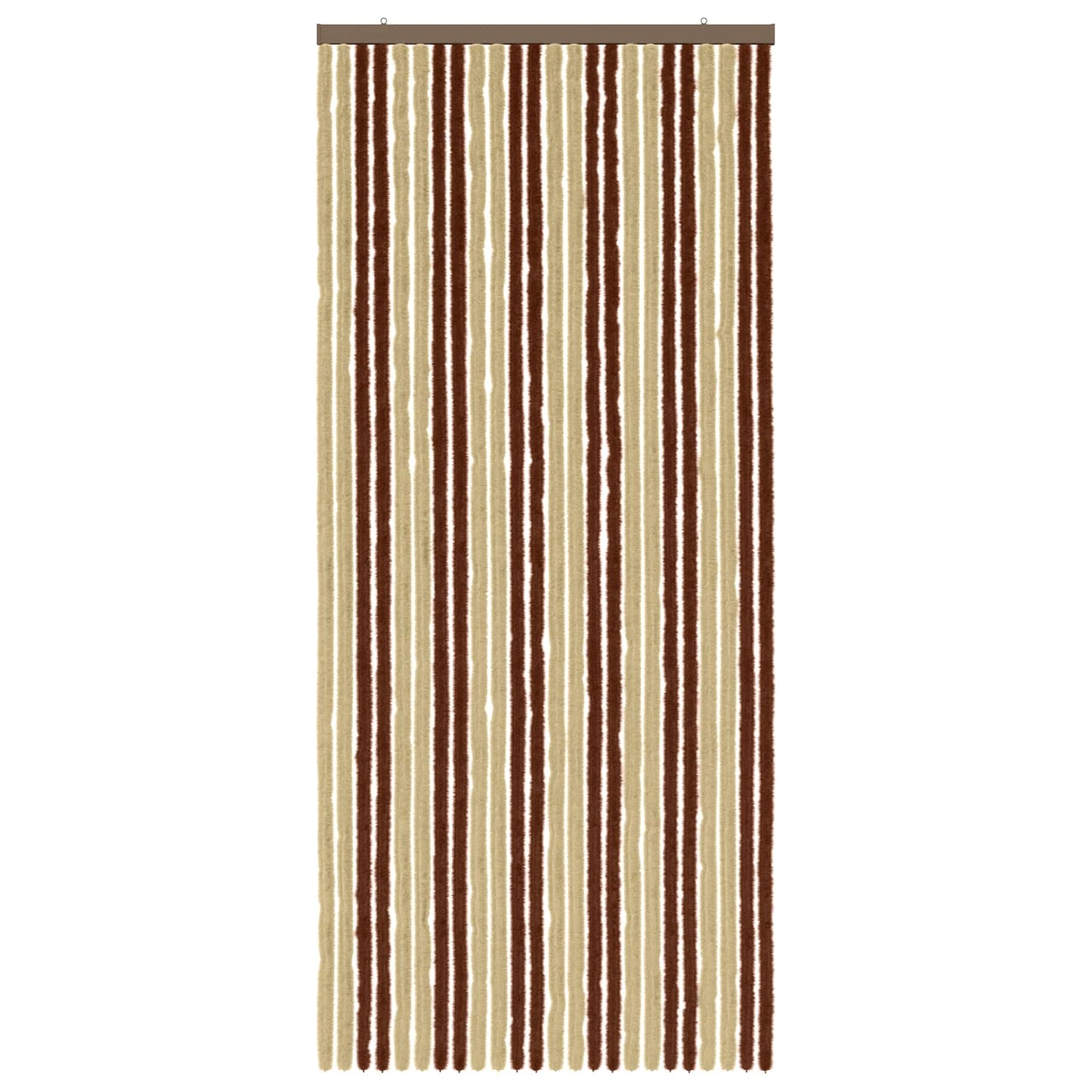 Insektgardin Chenille Brun og Beige 100 x 230 cm 100% PP