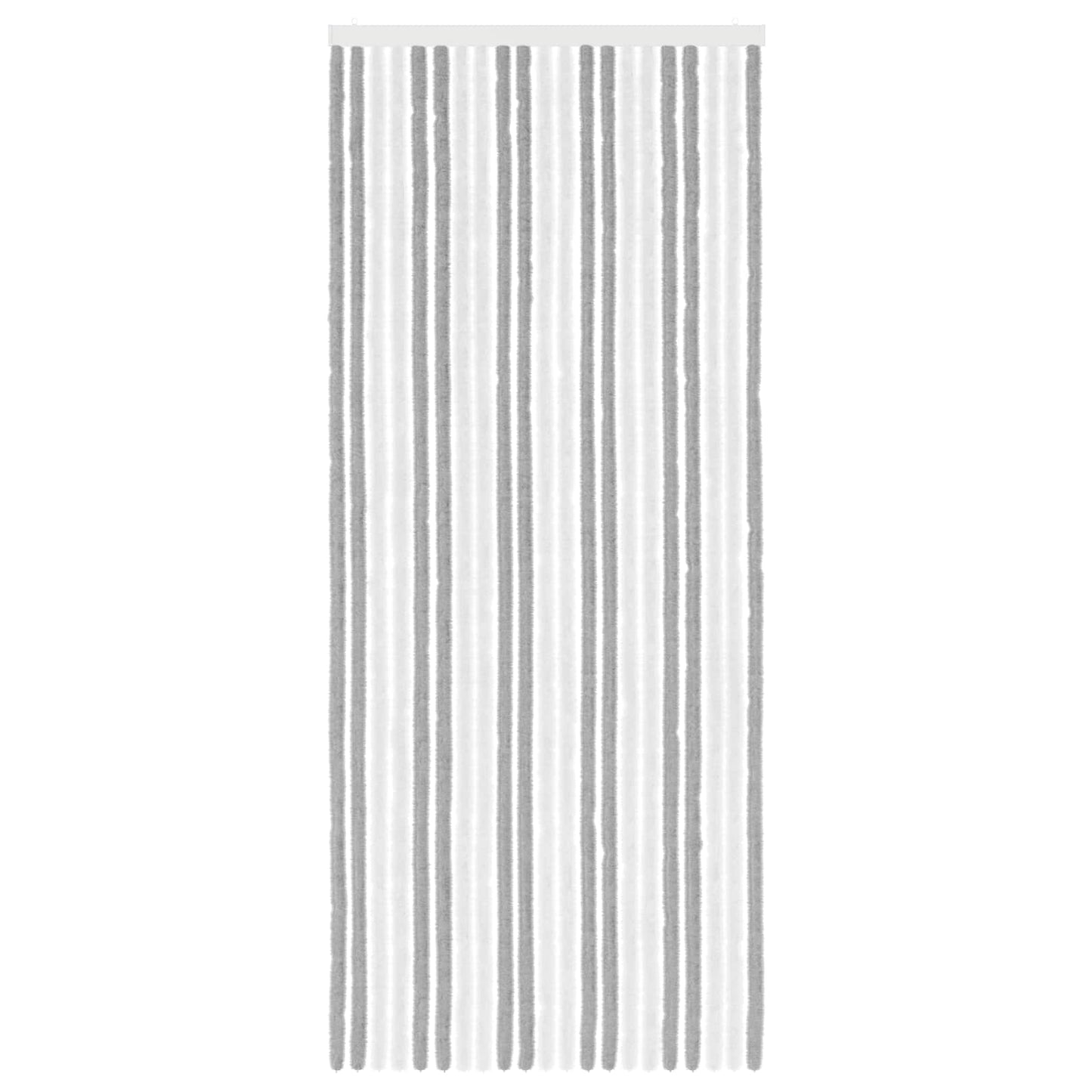 Insektgardin Chenille Grå og hvit 90 x 220 cm 100% PP