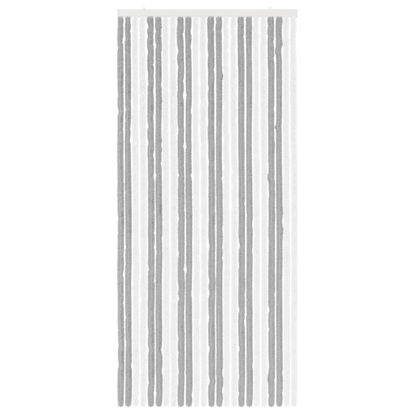 Insektgardin Chenille Grå og hvit 100 x 220 cm 100% PP