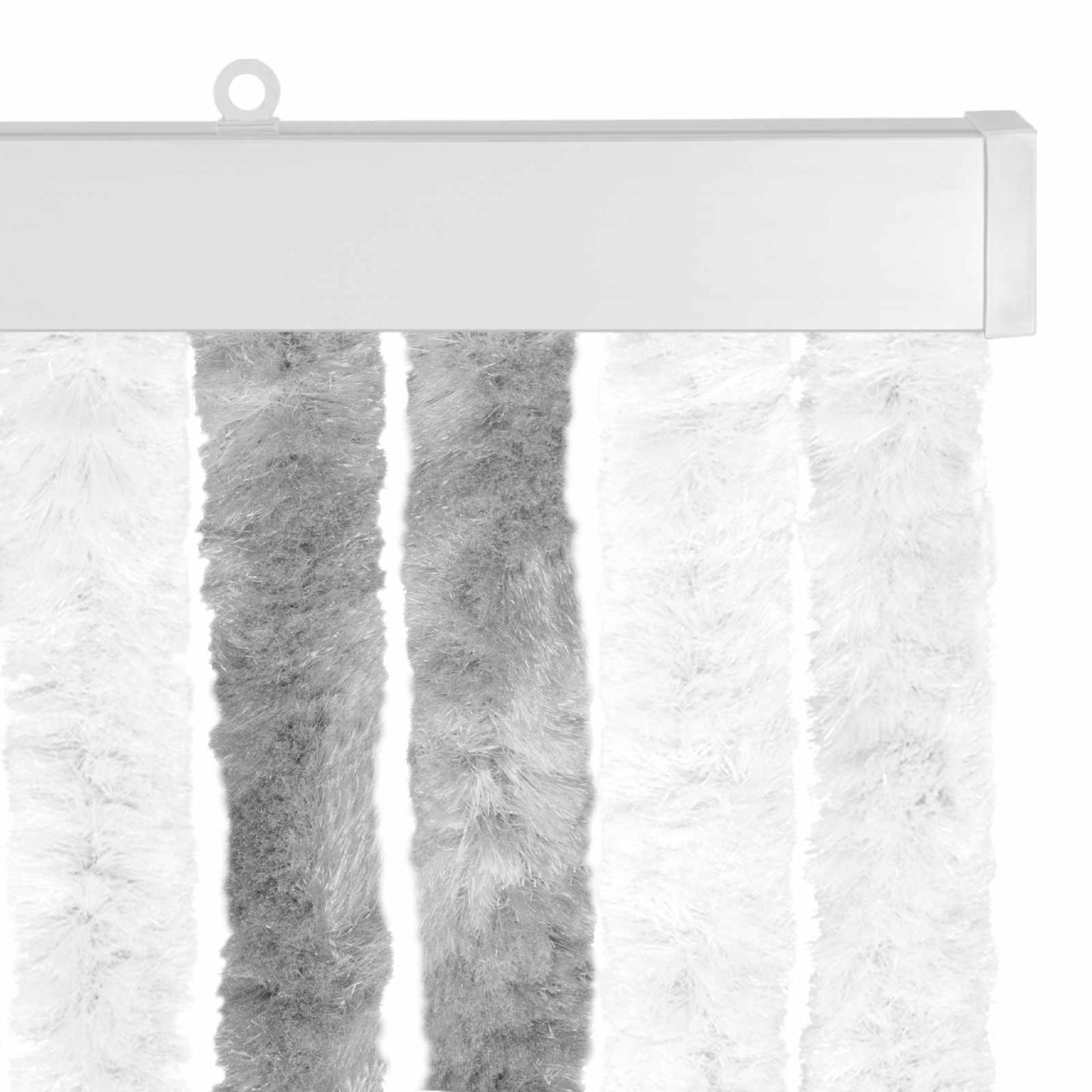 Insektgardin Chenille Grå og hvit 100 x 230 cm 100% PP