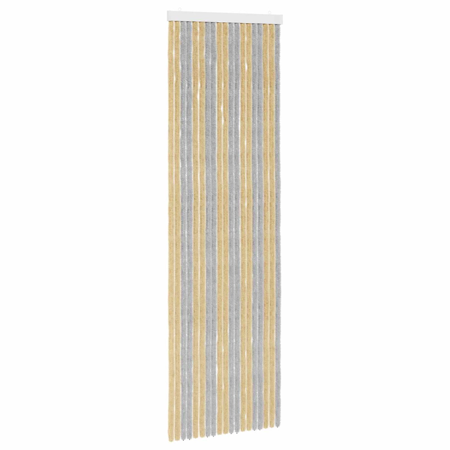 Insektgardin Chenille Grå og Beige 56 x 185 cm 100% PP