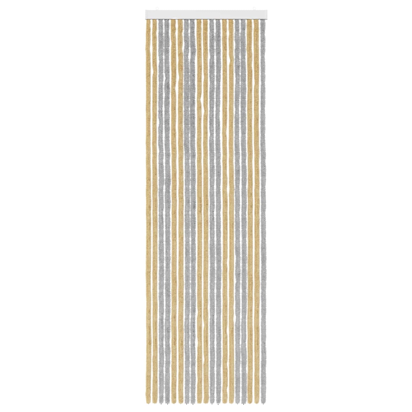 Insektgardin Chenille Grå og Beige 56 x 185 cm 100% PP