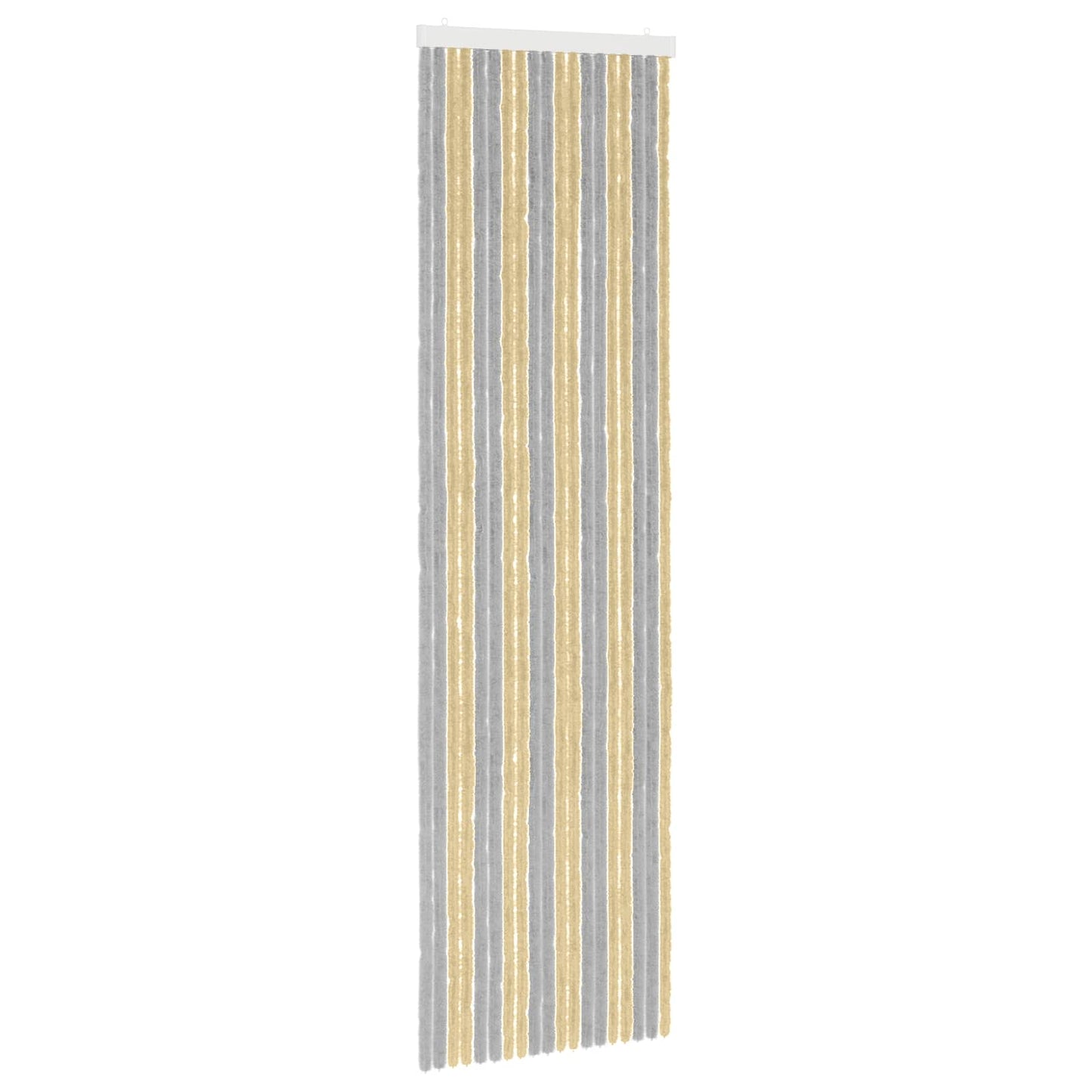 Insektgardin Chenille Grå og Beige 56 x 200 cm 100% PP