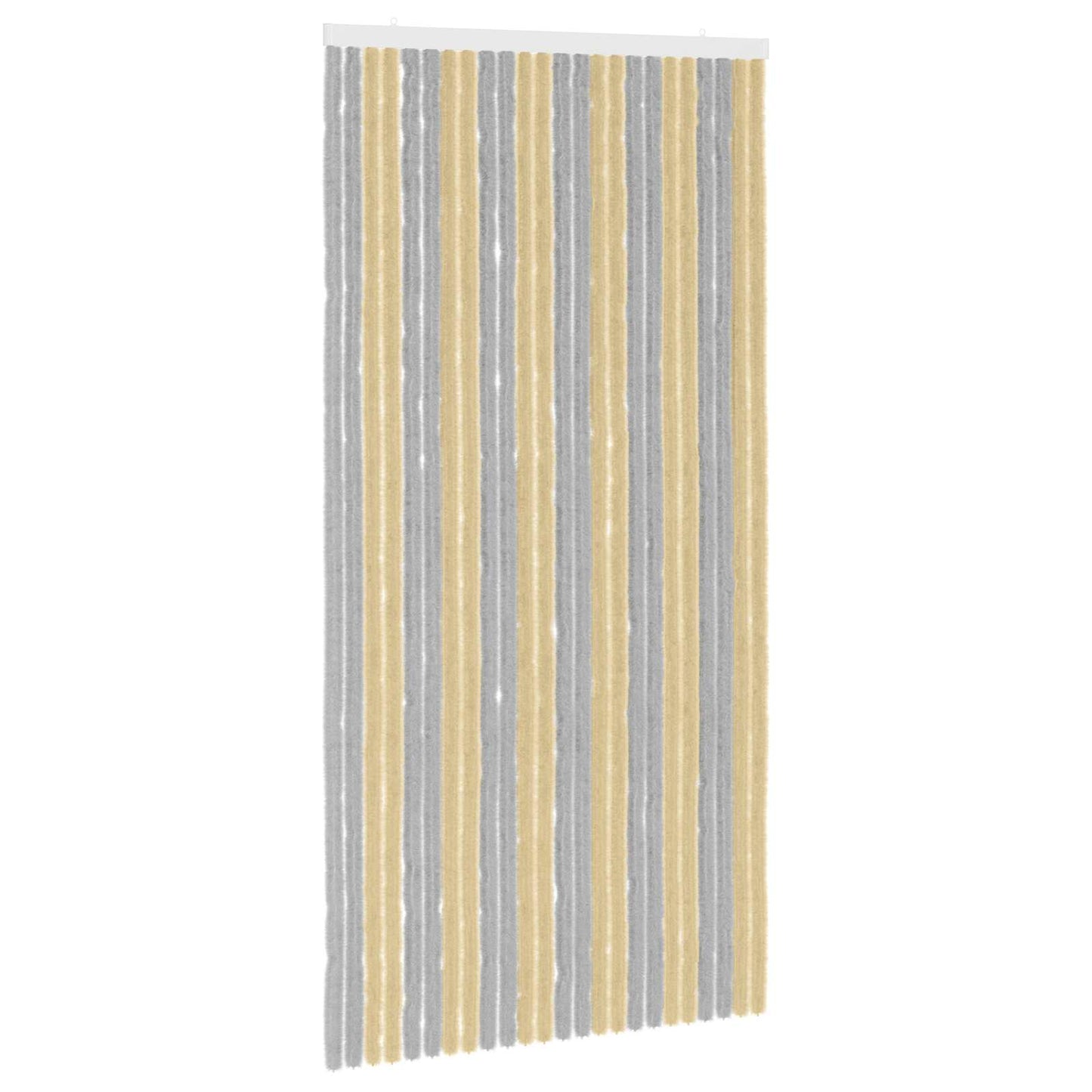 Insektgardin Chenille Grå og Beige 100 x 200 cm 100% PP