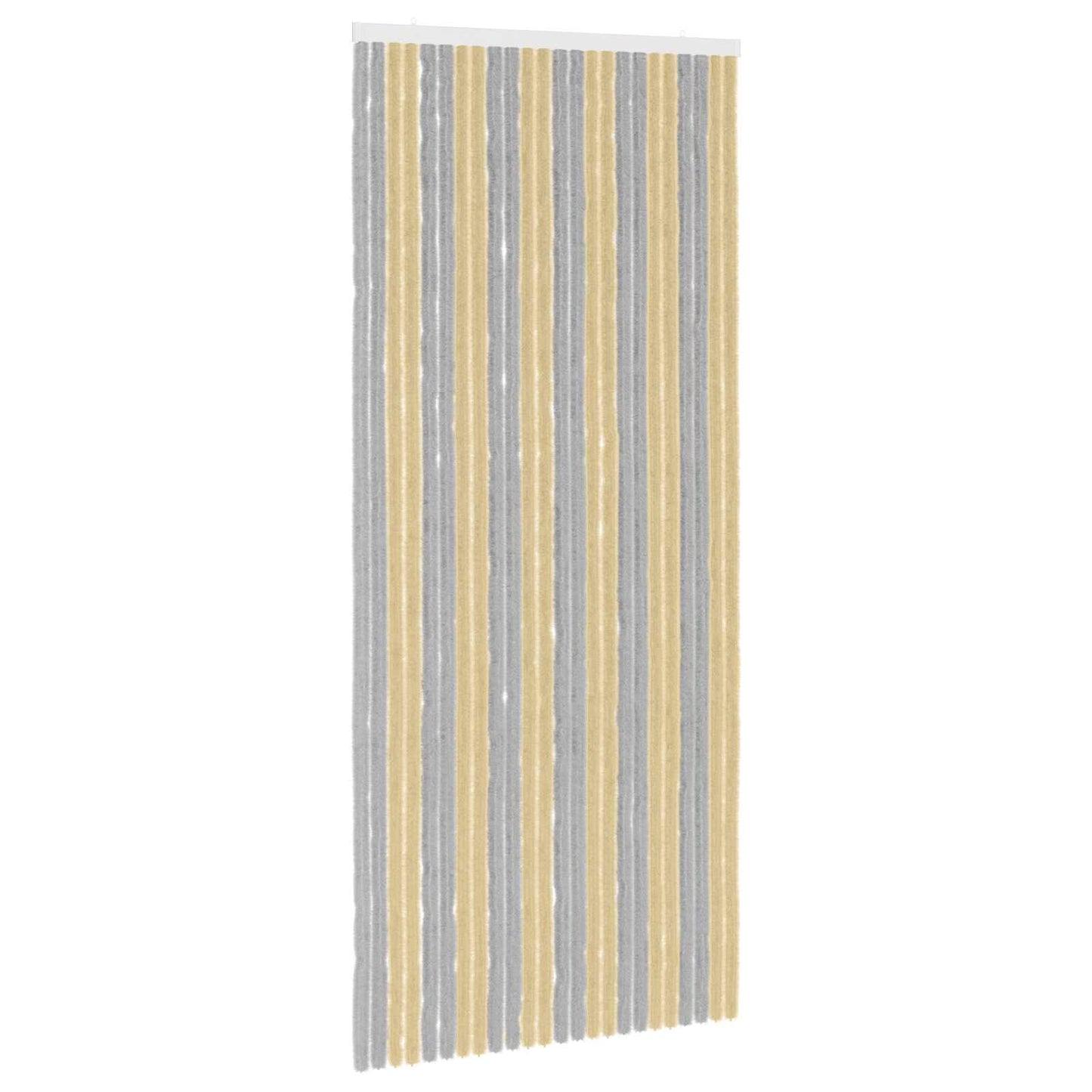 Insektgardin Chenille Grå og Beige 100 x 230 cm 100% PP